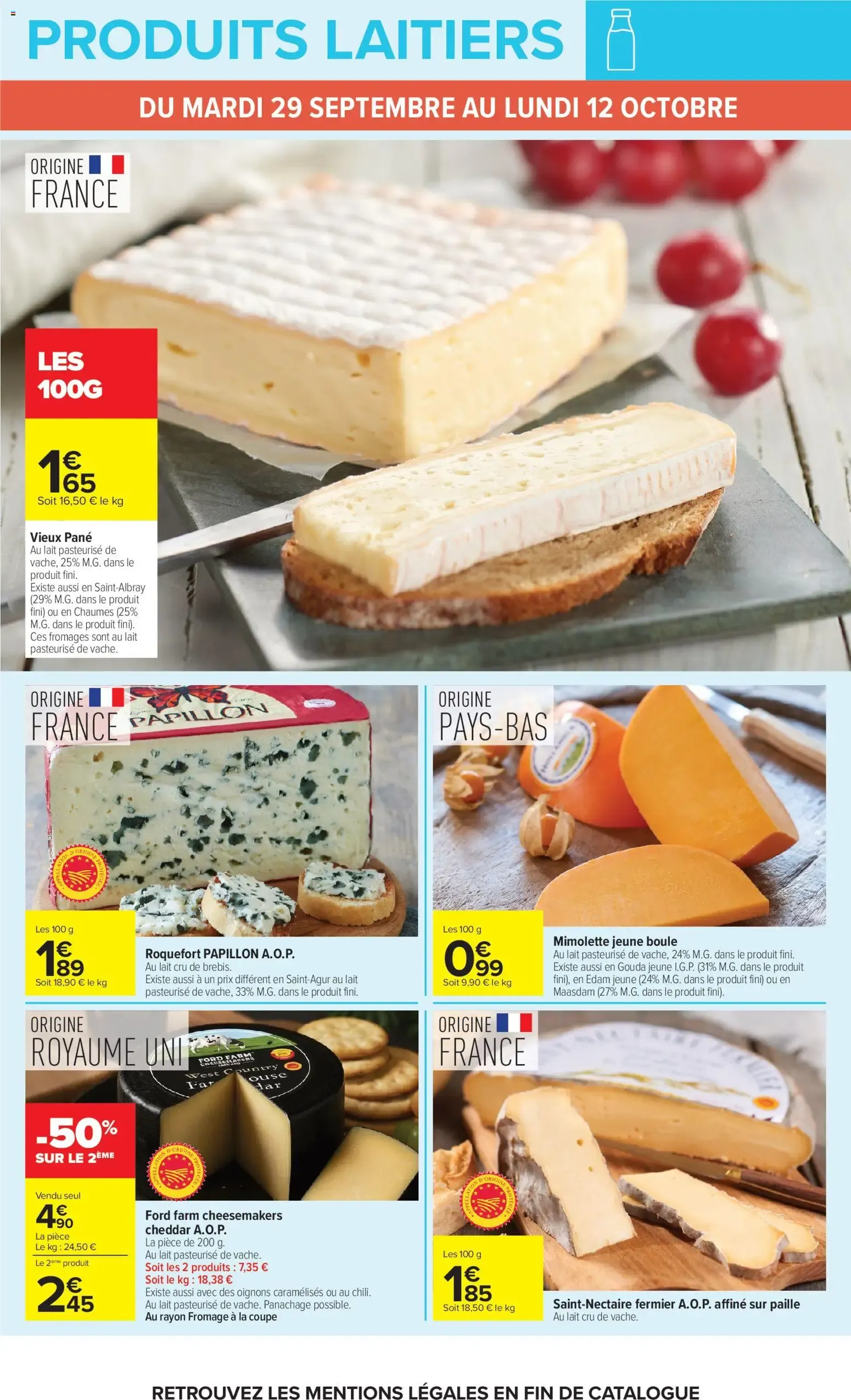 Carrefour Le mois monopoly produits laitiers à partir du 29/09/2026 - promo en ligne du 29 septembre au 12 octobre 2026 - Catalogue page 15