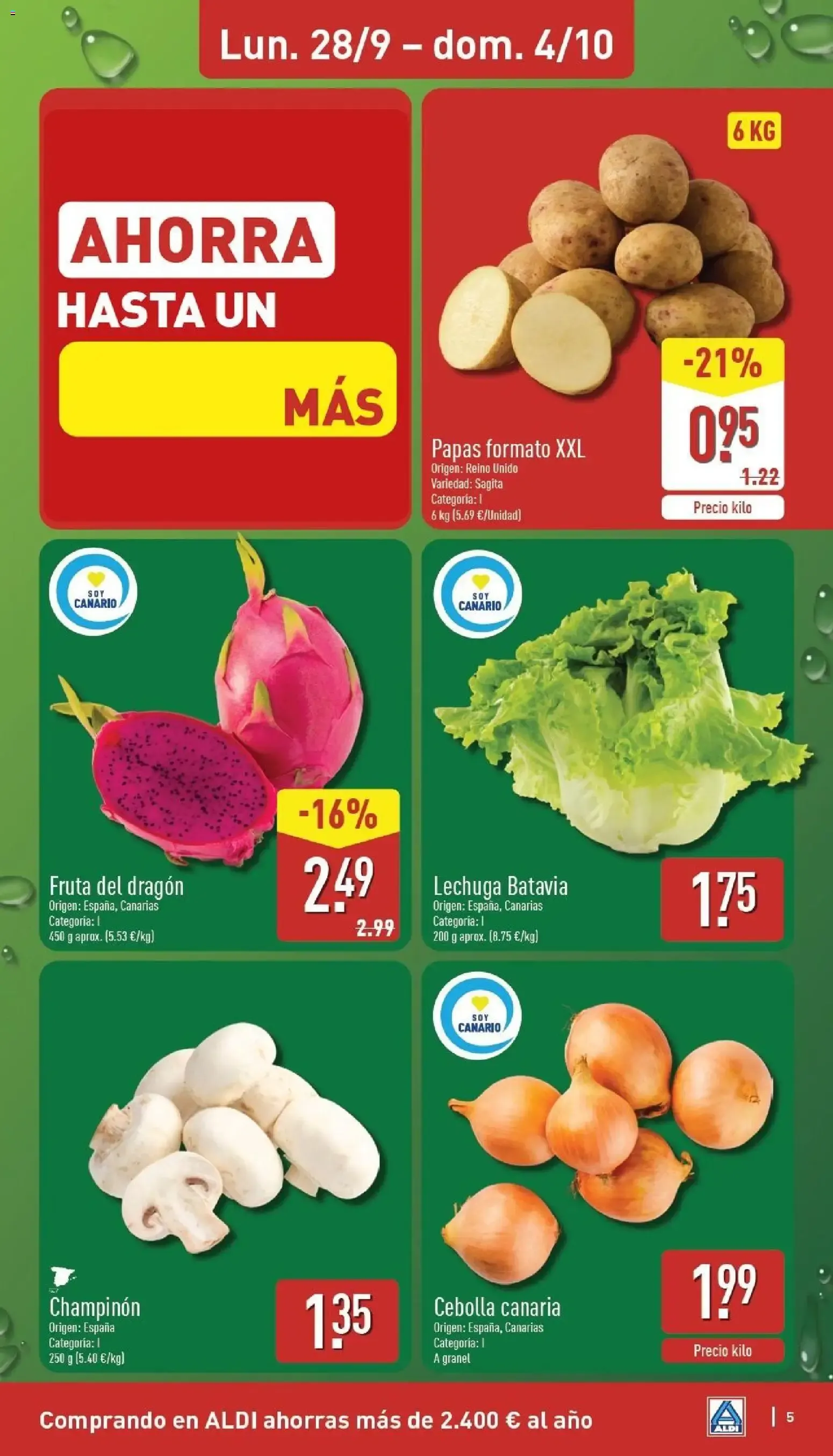 Catálogo de Aldi folleto Canarias del 28/09/2026 | Catálogo 28 de septiembre al 4 de octubre 2026 - Página 5