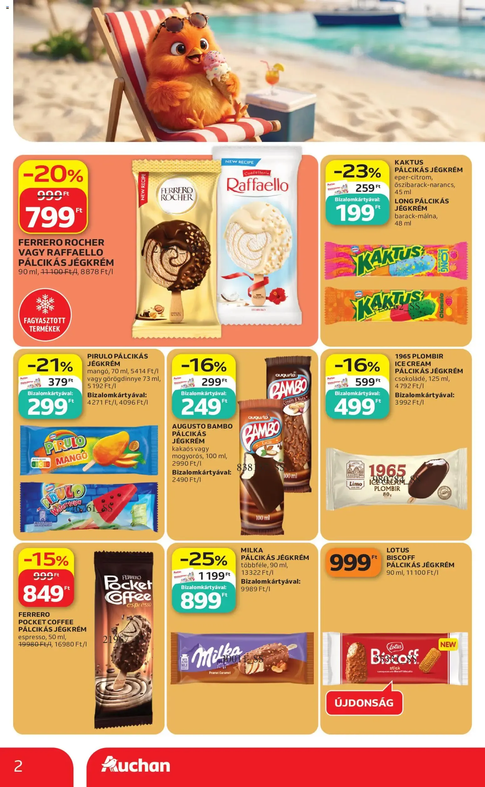 Katalógus Auchan Jégkrémvilág - 2026.06.18. -tól/töl > akció, lapozható szórólap 🛍️ június 18.-tól június 24.-ig 2026. - Oldal 2