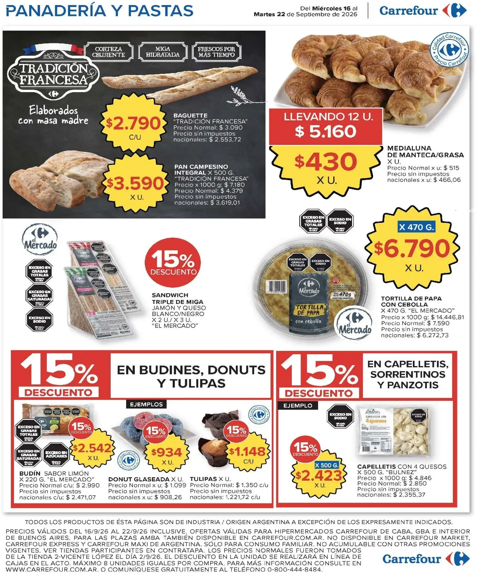 Ofertas de Carrefour - Carrefour Hiper Ofertas || del 16/09/2026 - 22/09/2026 || Promociones 16 de septiembre al 22 de septiembre 2026 - Página 11 del catálogo