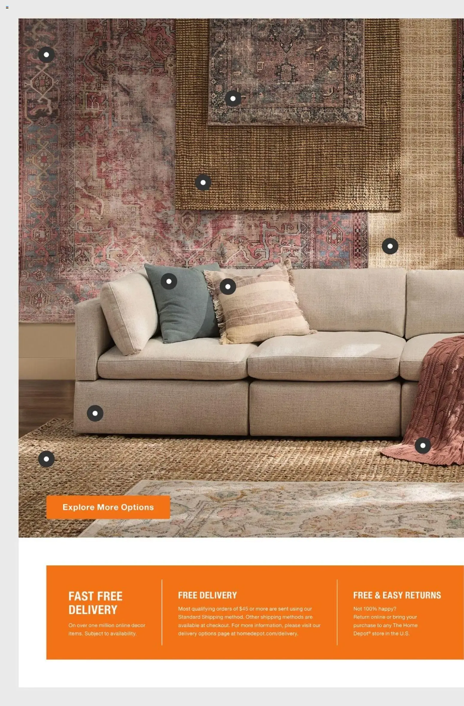 Weekly ad Home Depot - Curated & Comfortable - Hasta 30% de descuento en muebles y decoración from September 8 to October 25 2026 - Page 30