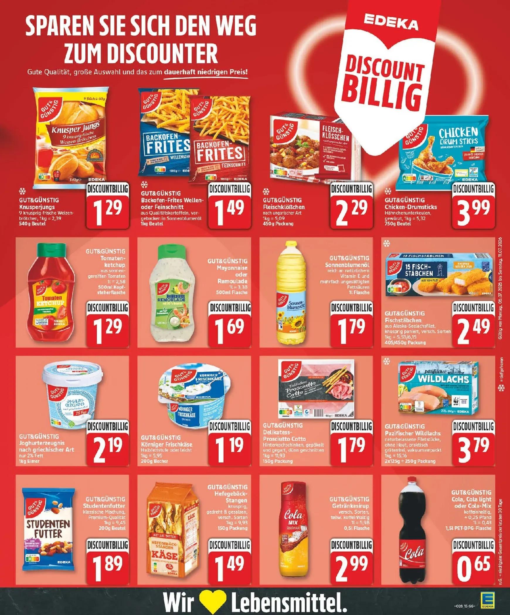 Edeka Prospekt – von Montag 06.07.2026 bis Samstag 11.07.2026 von 6. Juli bis 11. Juli 2026 - Prospekt seite 15