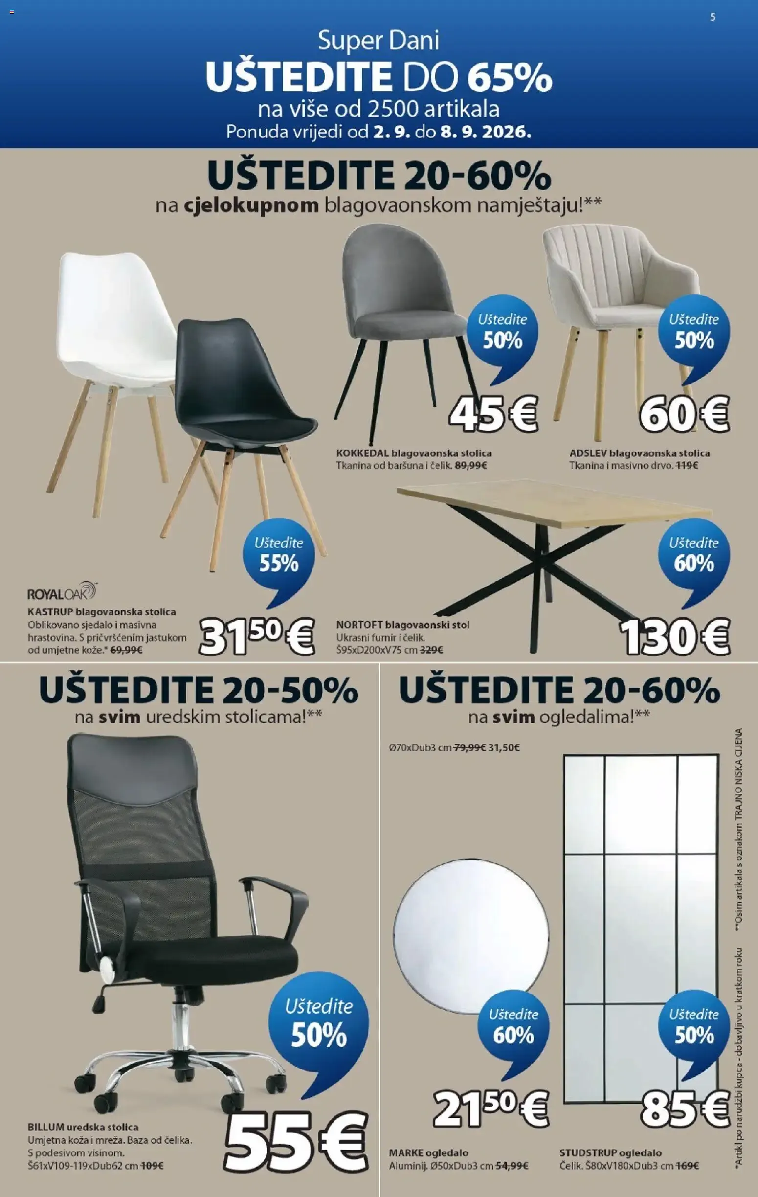 Katalog Izvrsna ponuda za vaš dom od 2. rujna do 13. listopada 2026. - Pregled Stranica 5
