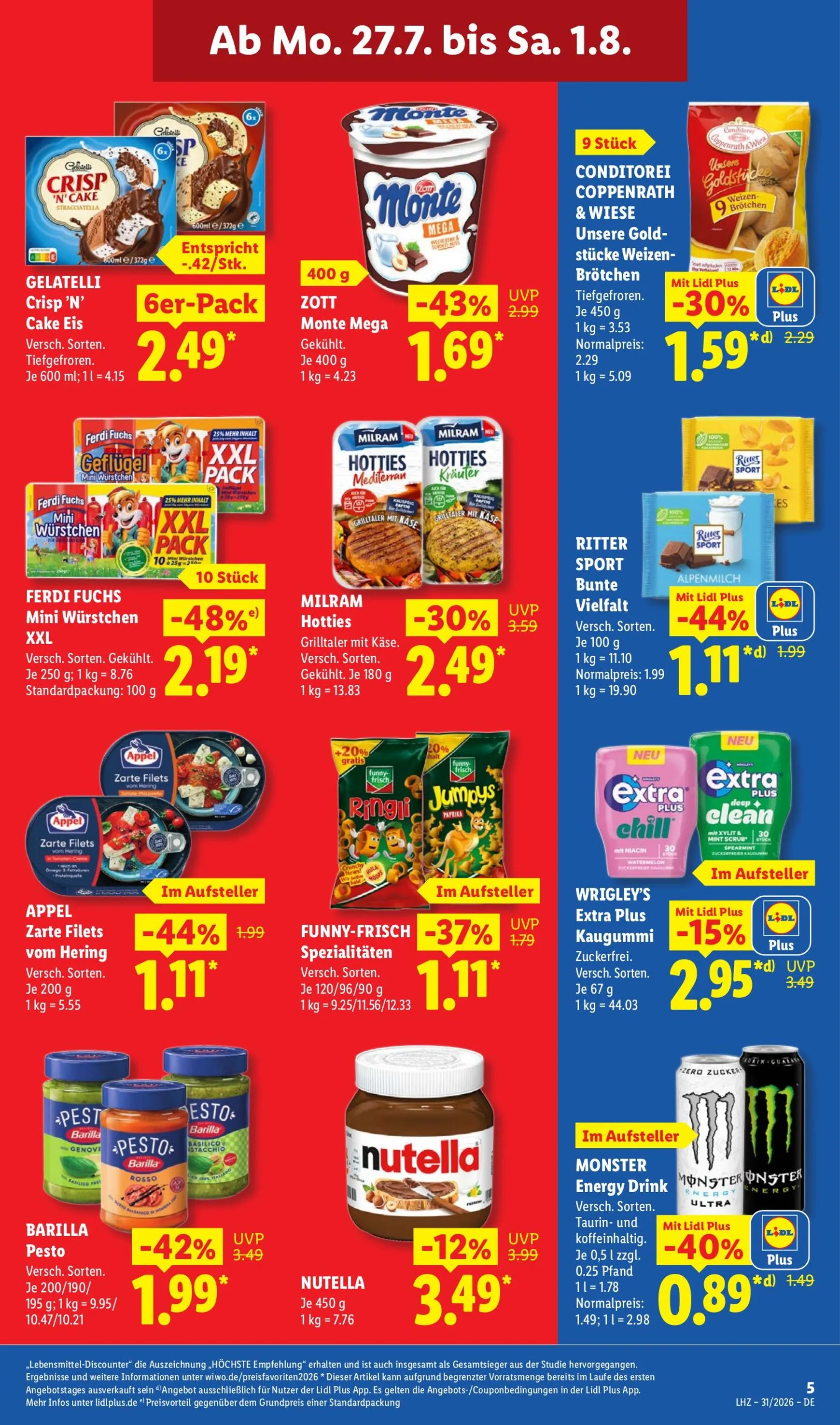 Lidl Prospekt nächste Woche – von Montag 27.07.2026 bis Samstag 01.08.2026 von 27. Juli bis 1. August 2026 - Prospekt seite 16