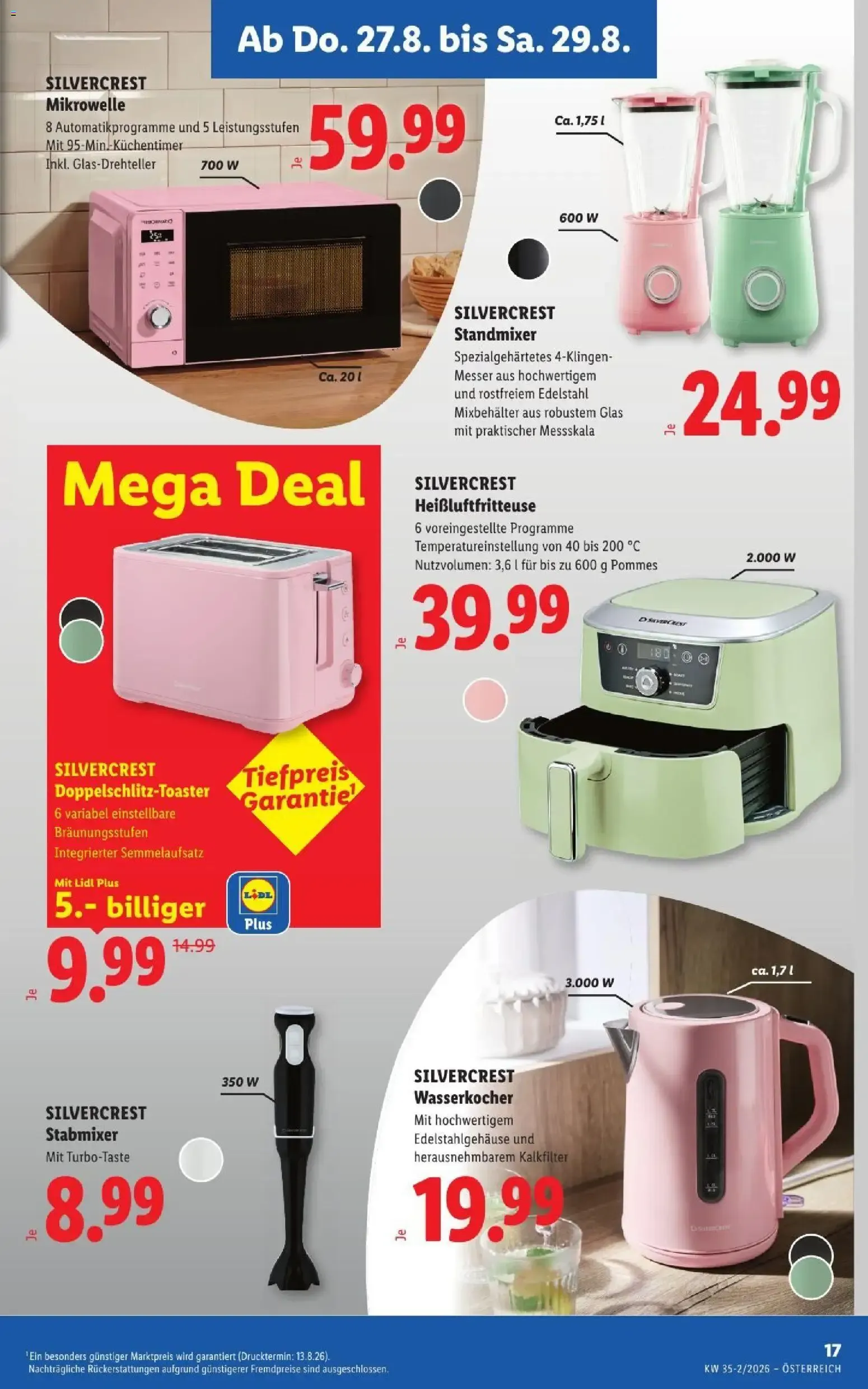Lidl - Flugblatt ab 27.08.2026 - Angebote ab donnerstag von 27. August bis 29. August 2026 - Flugblätt seite  21