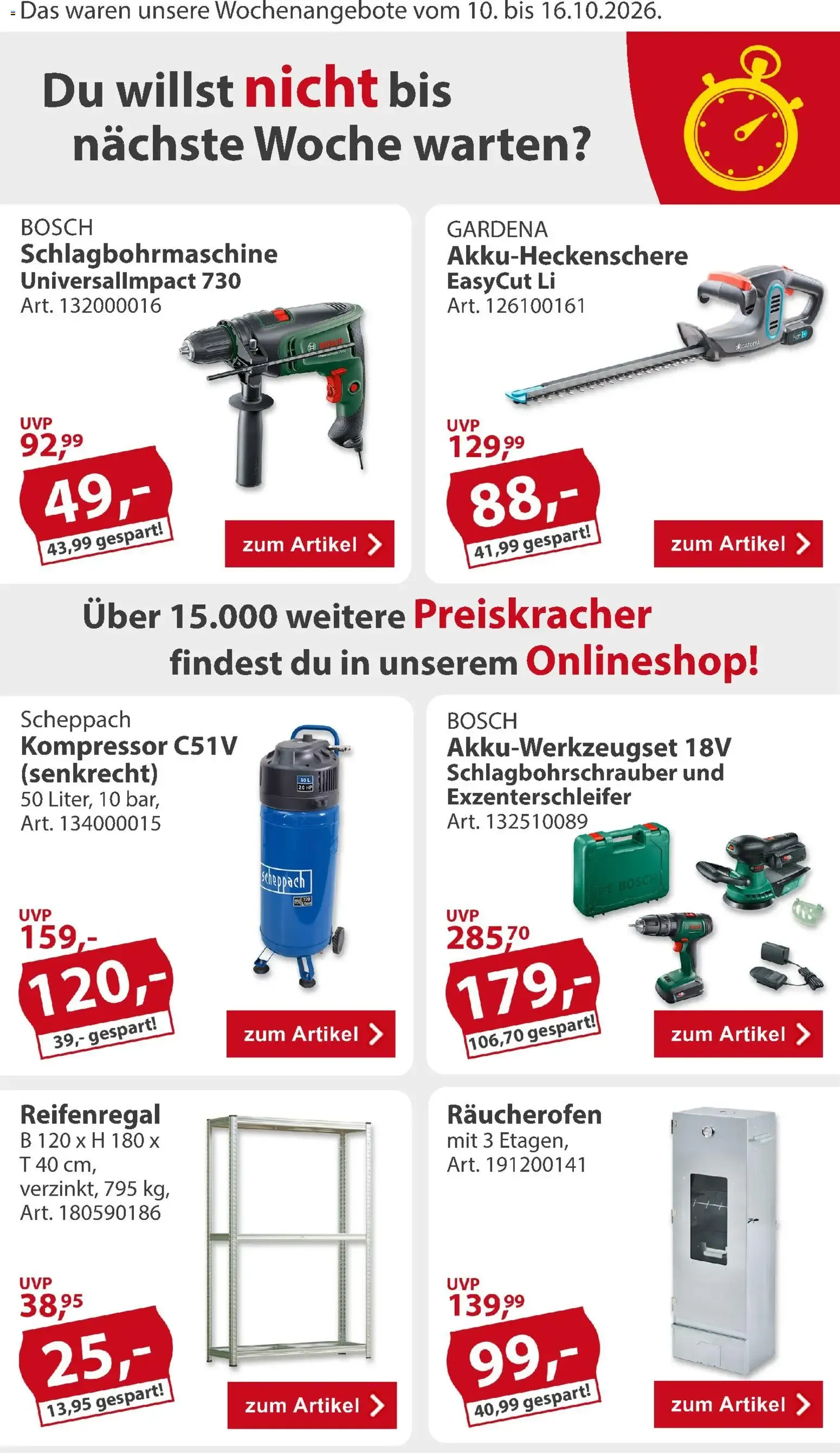 Sonderpreis Baumarkt Prospekt (ab 10.10.2026) zum Blättern von 10. Oktober bis 16. Oktober 2026 - Prospekt seite 2