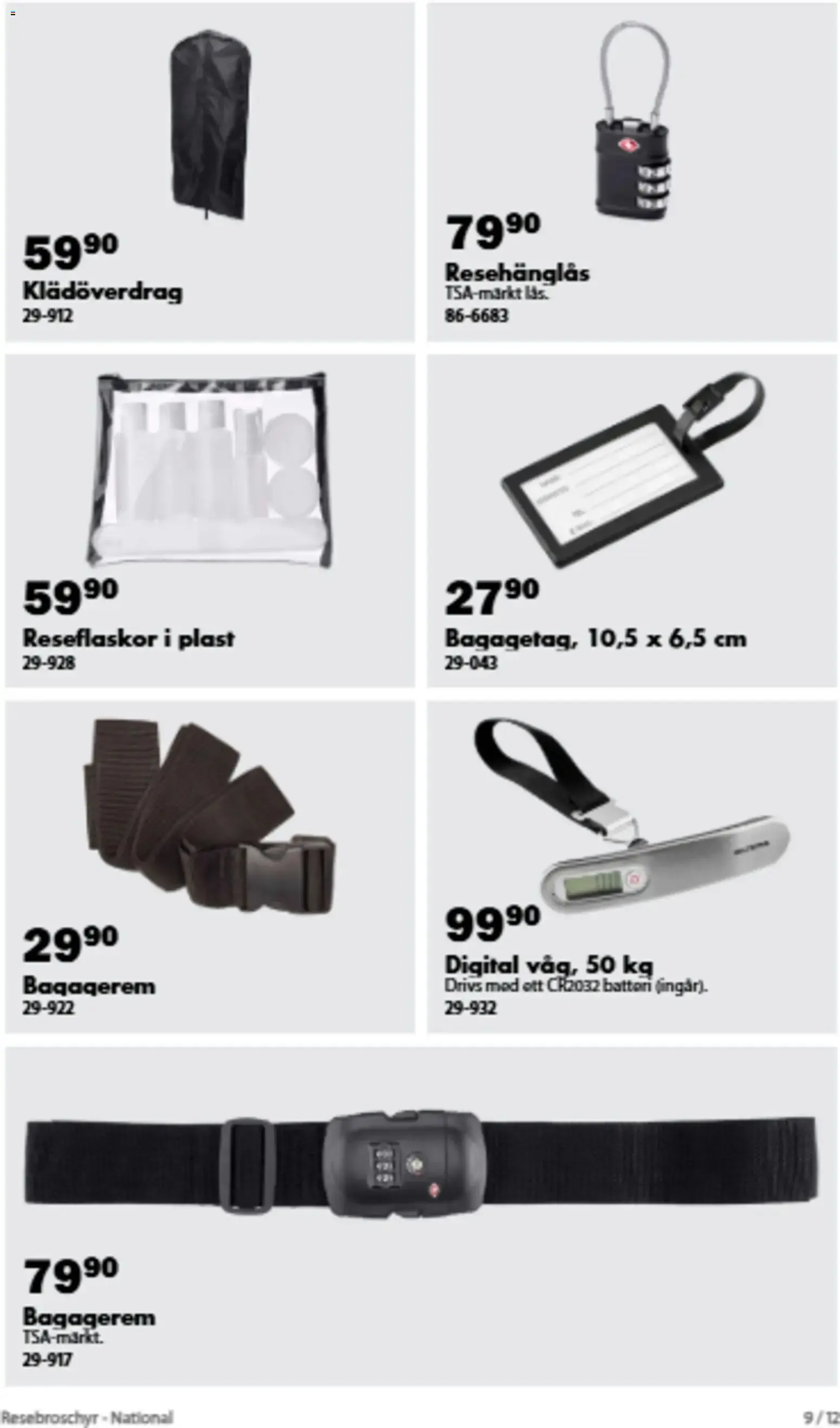Biltema - Artículos de viaje y equipaje från 29 juni till 16 augusti 2026 - Reklamblad sidor 9