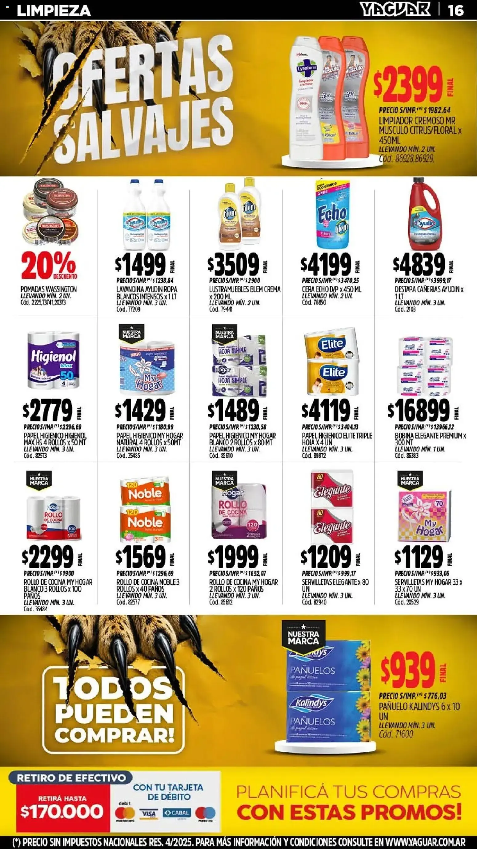Ofertas de Mayorista Yaguar - Ofertas Salvajes 3 de agosto al 9 de agosto 2026 - Página 17 del catálogo
