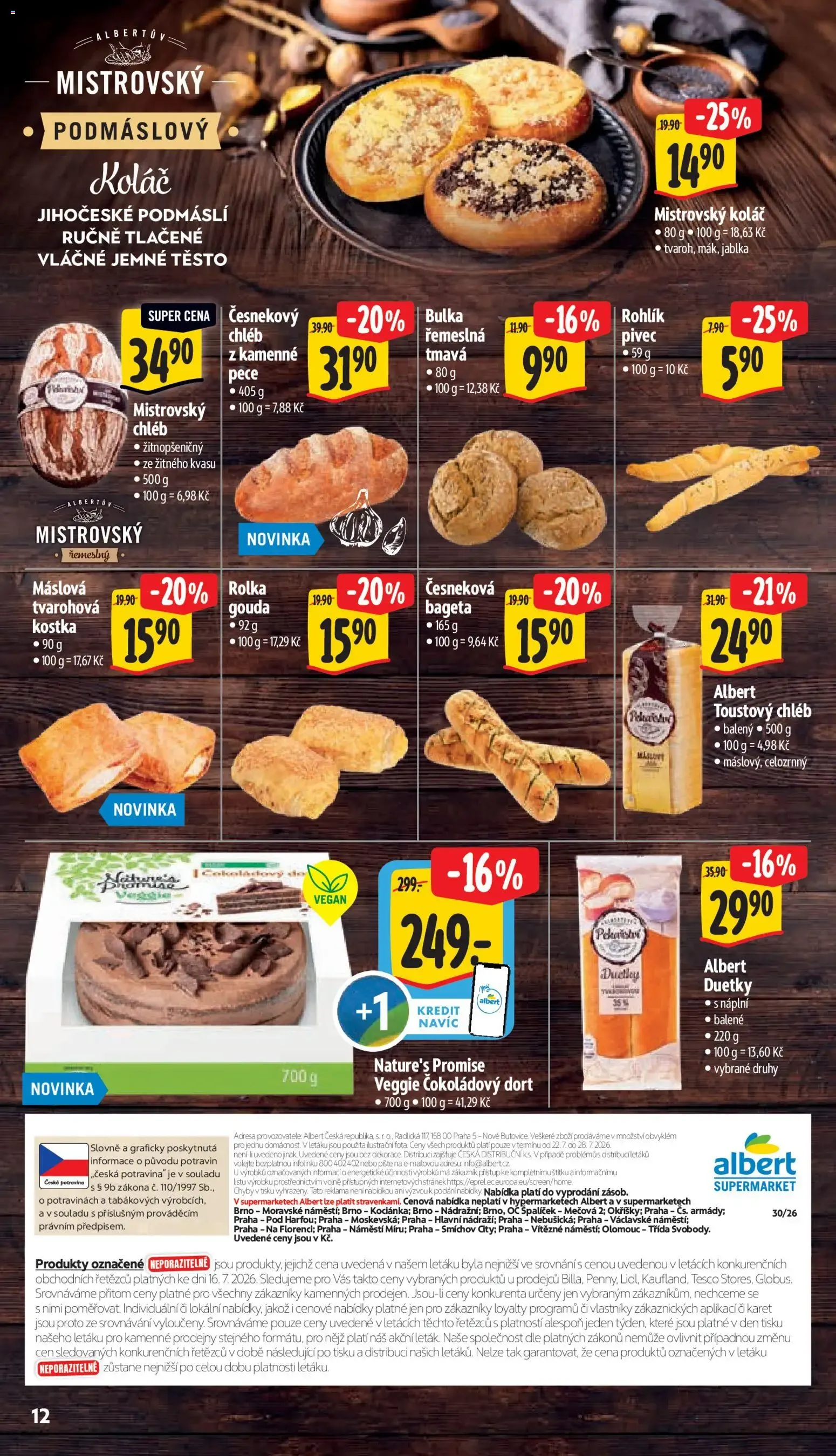 Albert leták - Supermarket od 22.07.2026 - Akční leták - 22. července 28. července 2026 - Page 22