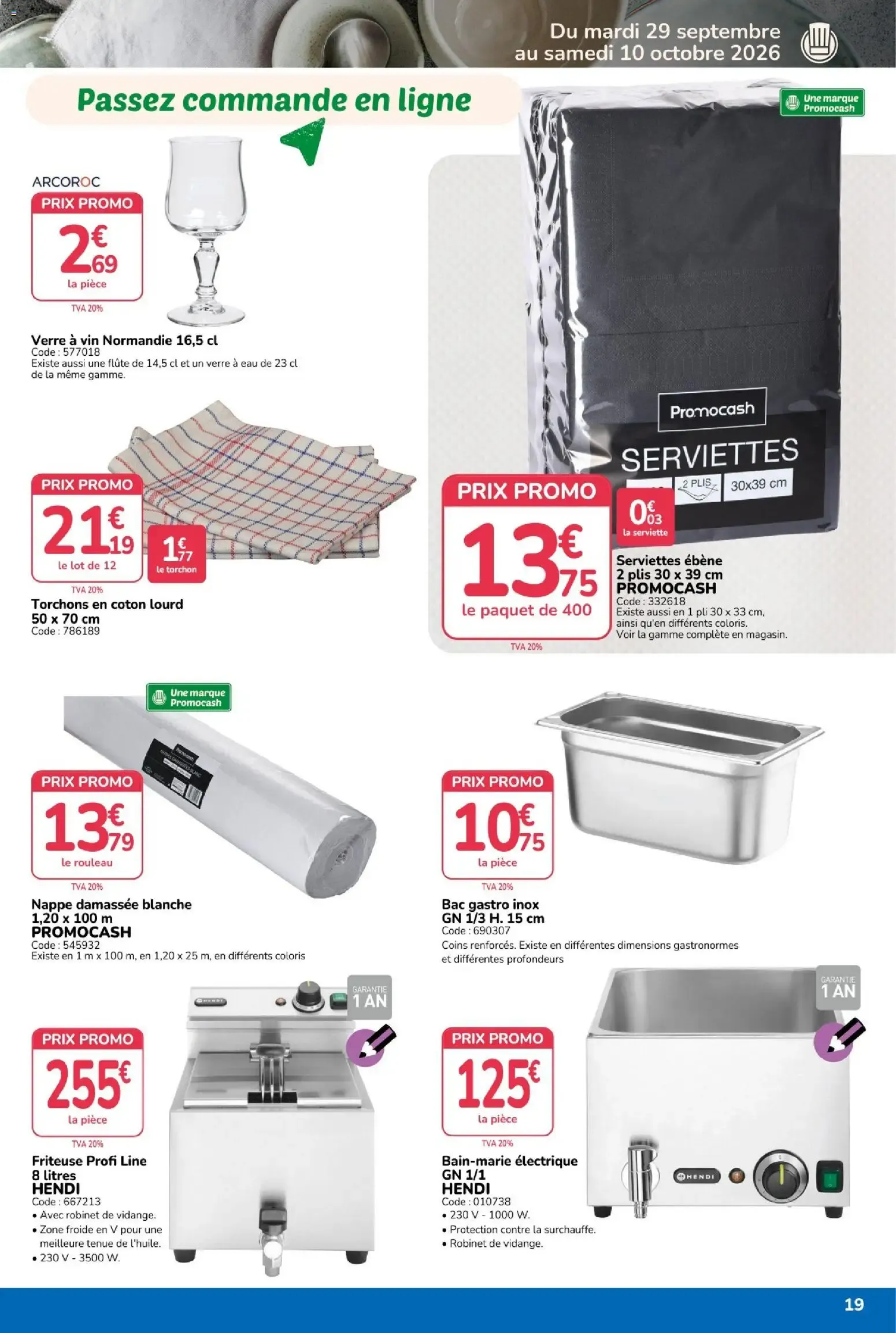 Promocash catalogue à partir du 29/09/2026 - promo en ligne du 29 septembre au 10 octobre 2026 - Catalogue page 19