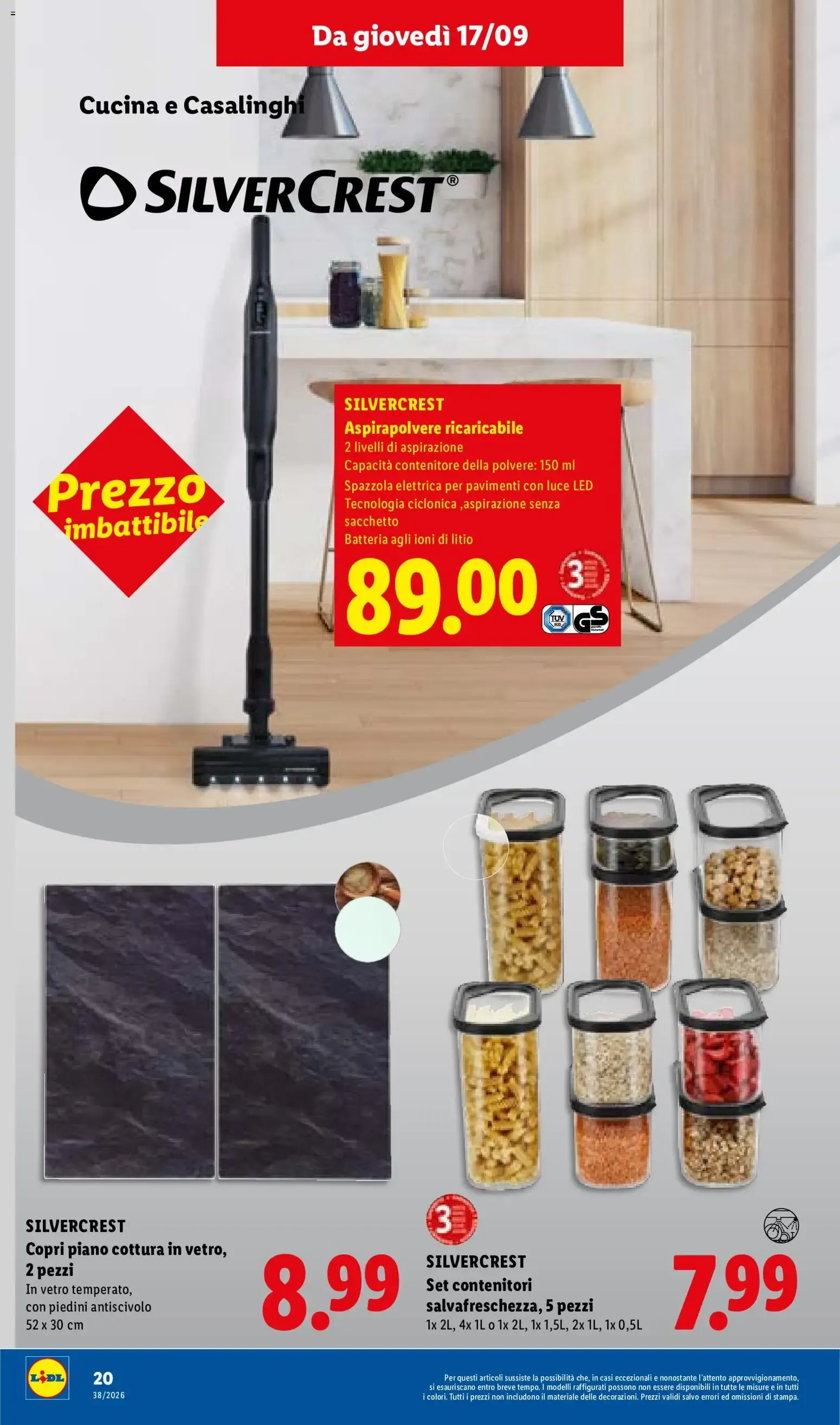 Lidl XXL Grande formato, grande convenienza y Mega Offerte da 17 settembre a 23 settembre di 2026 - Pagina del volantino 26