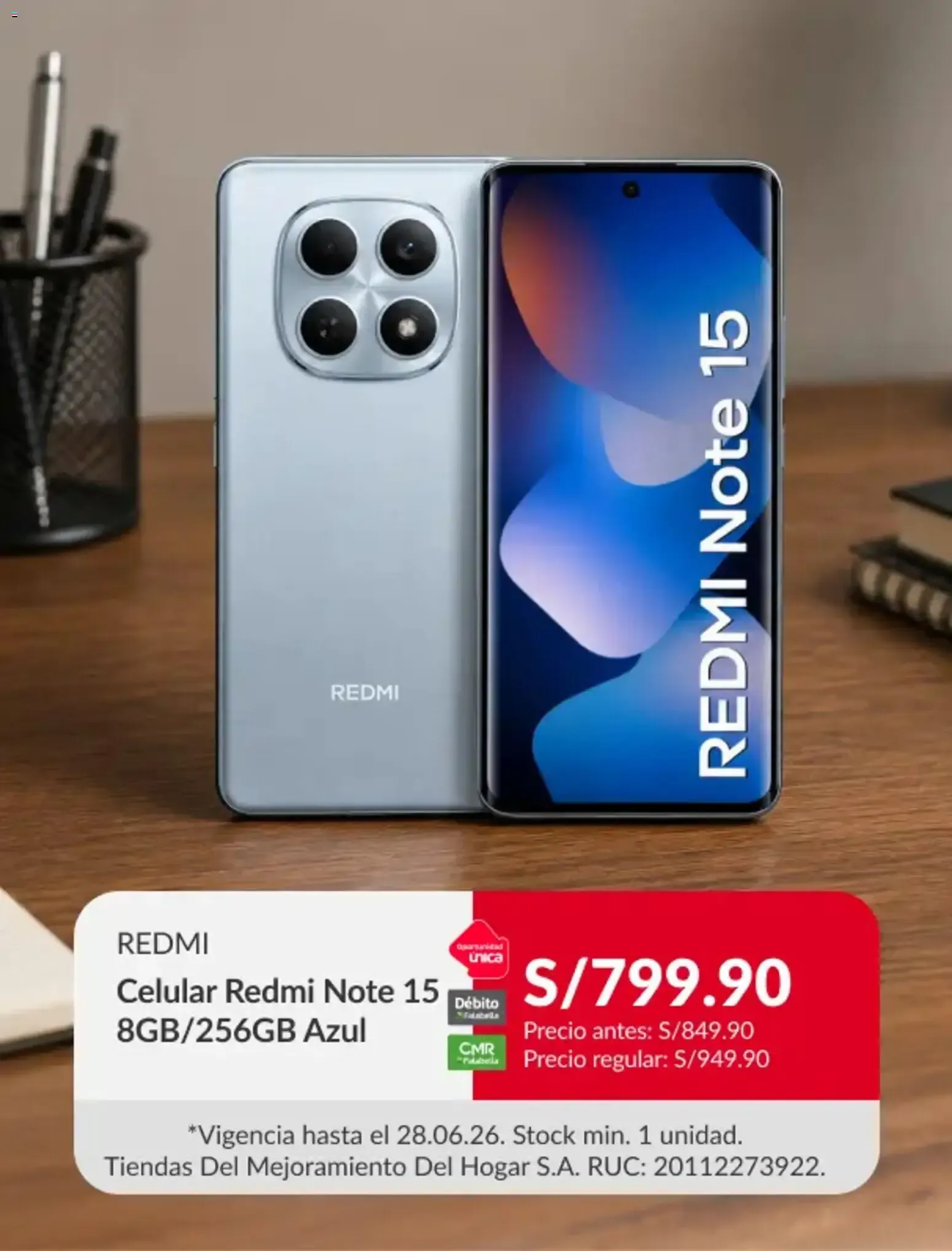 Catalogo de REDMI Celular Redmi Note 15 22 de junio al 28 de junio 2026 - Pag 1