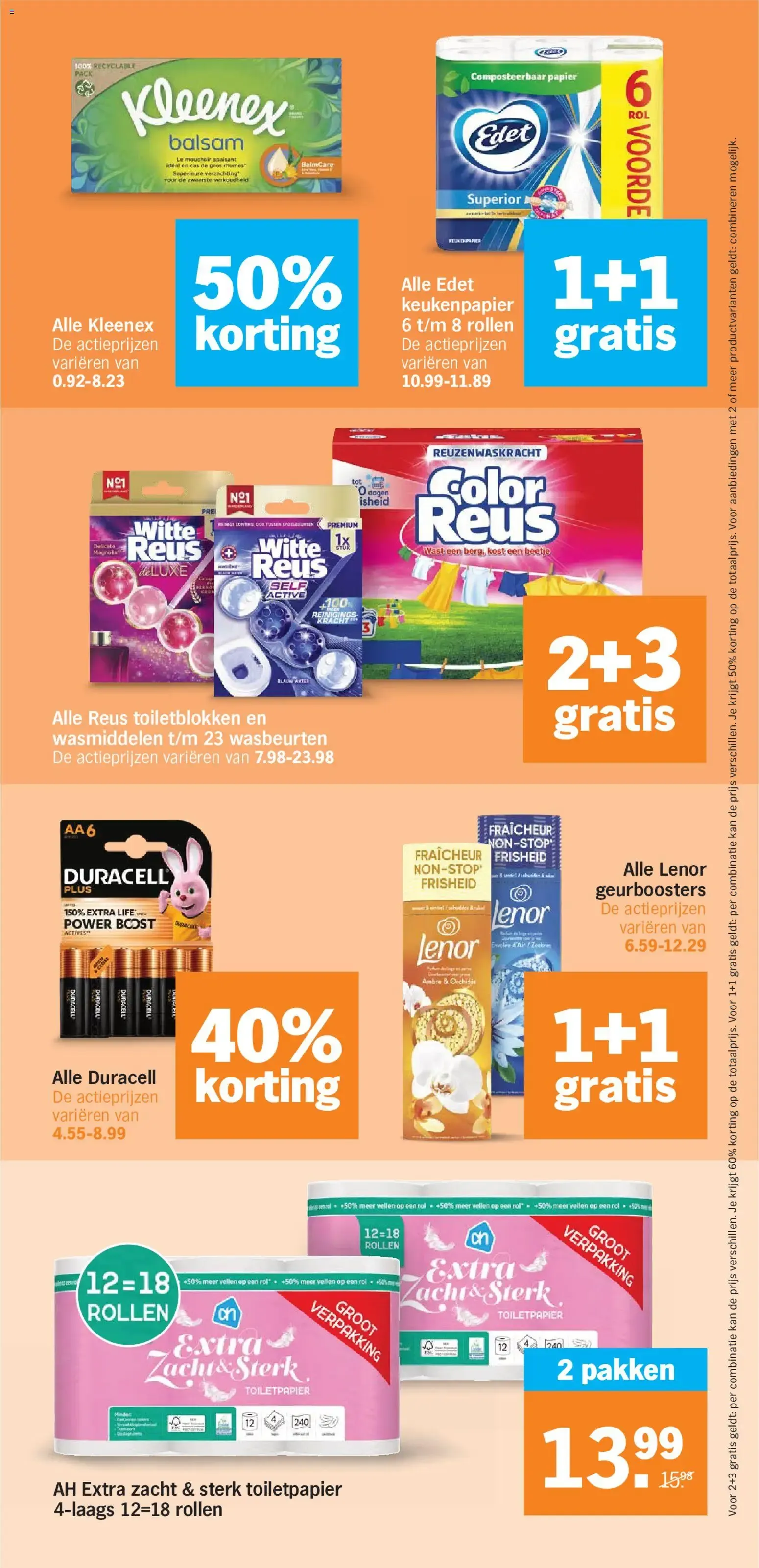 AH Bonus: 1+1 gratis en pasta's y salsas van 26 oktober tot 1 november 2026 - Folder pagina 33