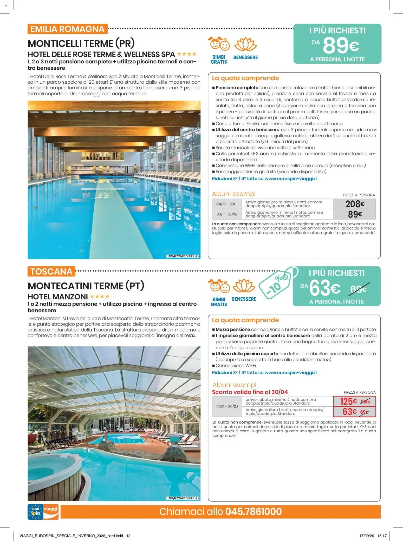 Euro Spin Viaggi: Speciale Inverno da 17 settembre a 31 dicembre di 2026 - Pagina del volantino 12