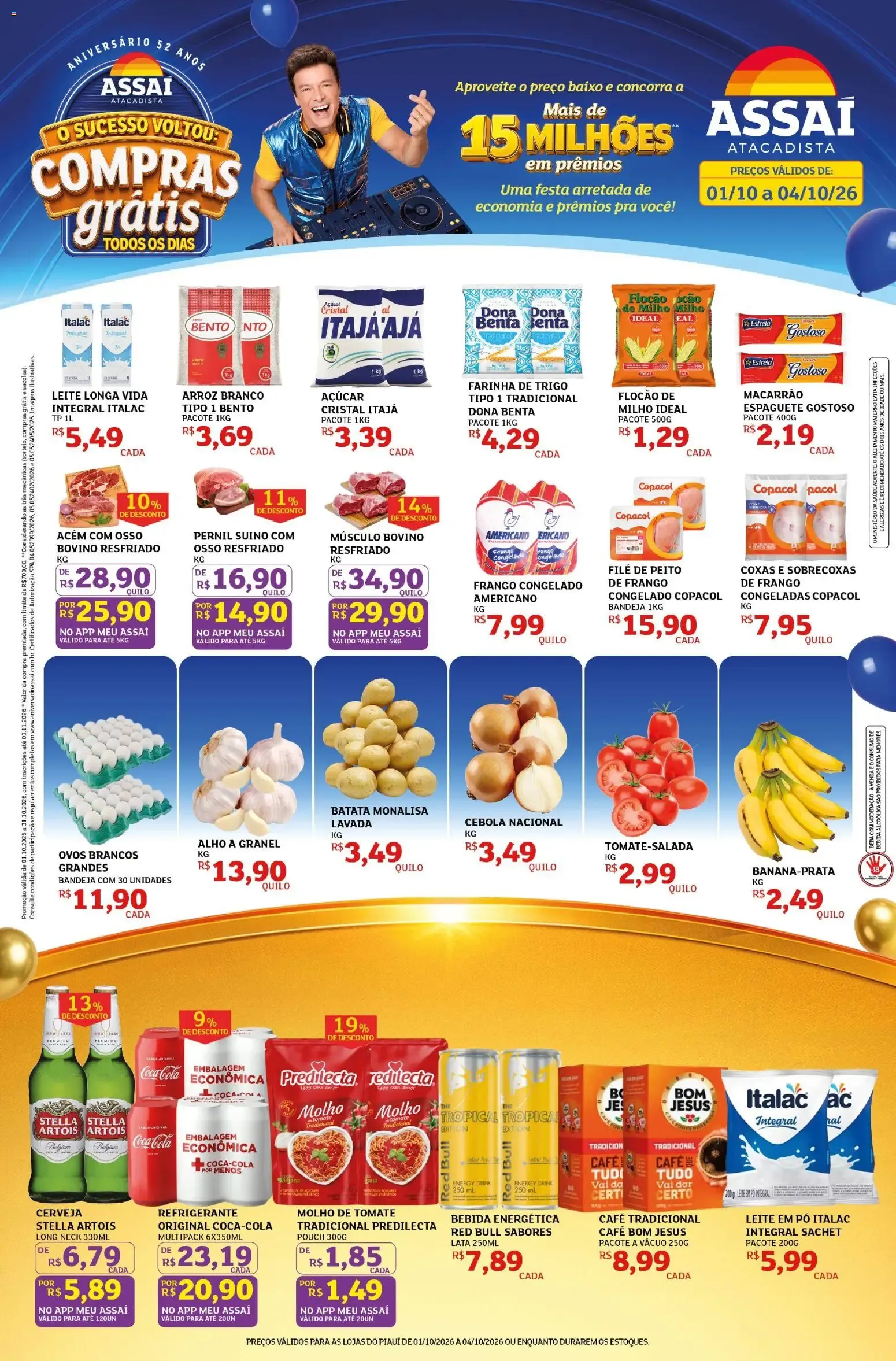 Encarte de Assaí Atacadista ofertas - PI de 01/10/2026 | Promoções Online 1 de outubro até 4 de outubro 2026 - Pagina 1
