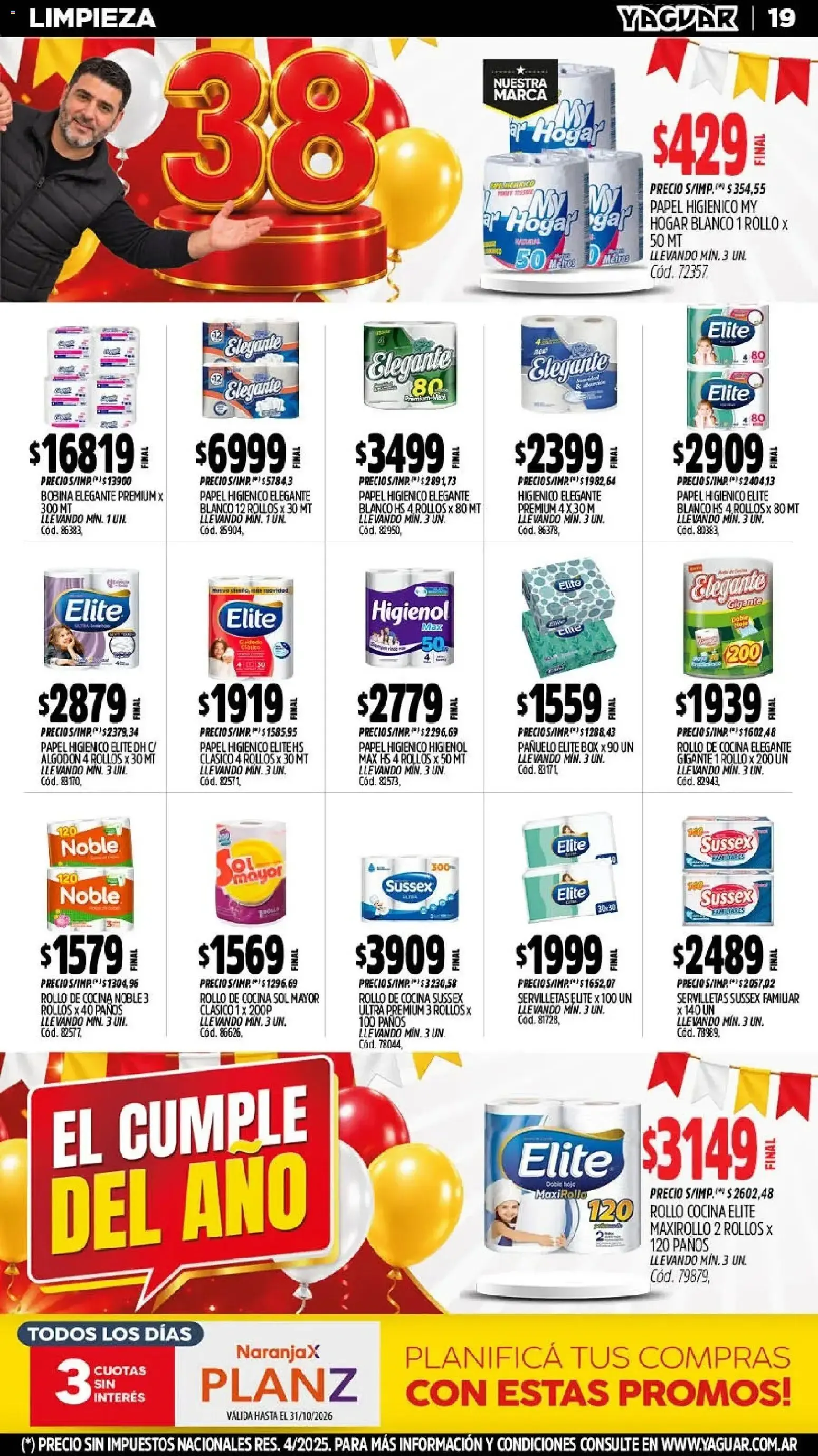 Ofertas de Yaguar - Oferta Semanal Mendoza del 26/10/2026 - 31/10/2026 26 de octubre al 31 de octubre 2026 - Página 19 del catálogo