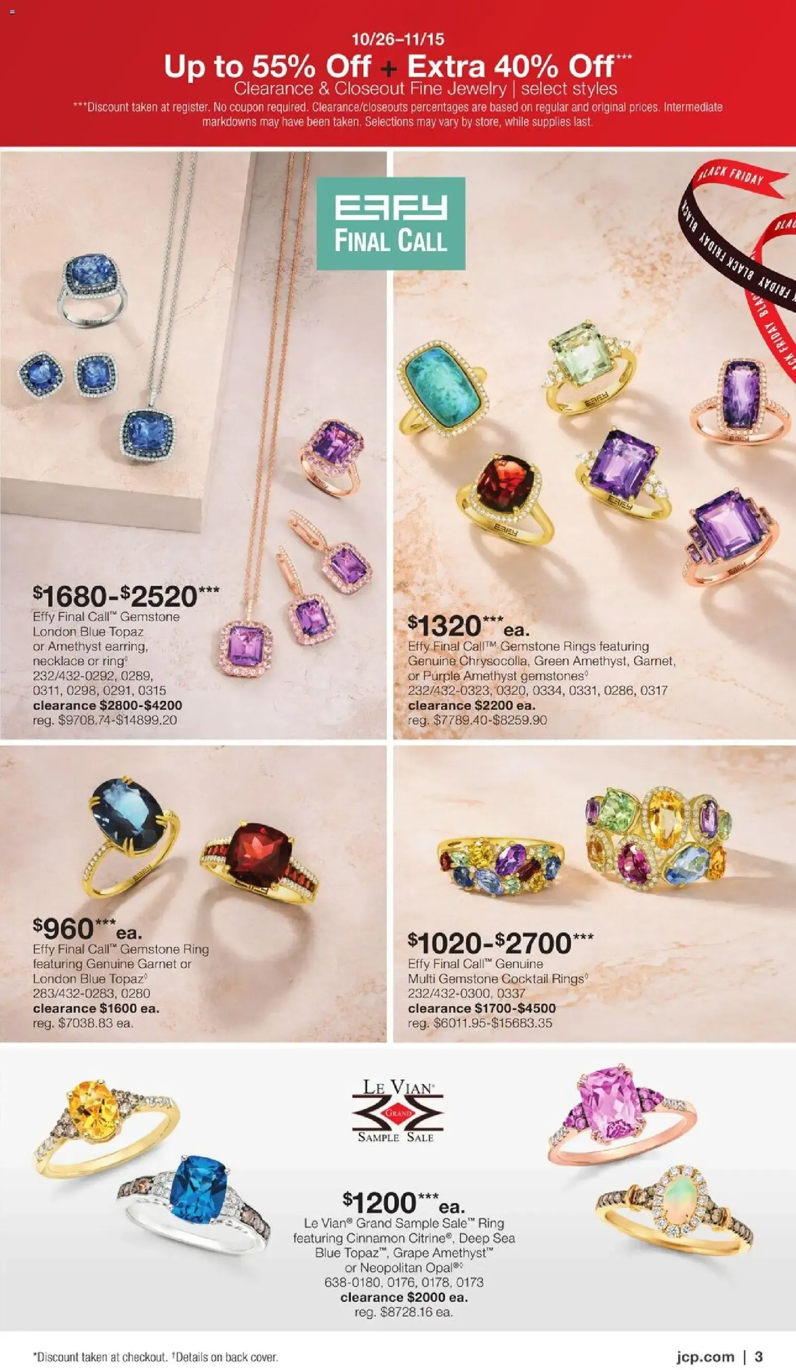 Weekly ad JCPenney Black Friday Early Access Jewelry Deals from October 26 to November 15 2026 - Page 3