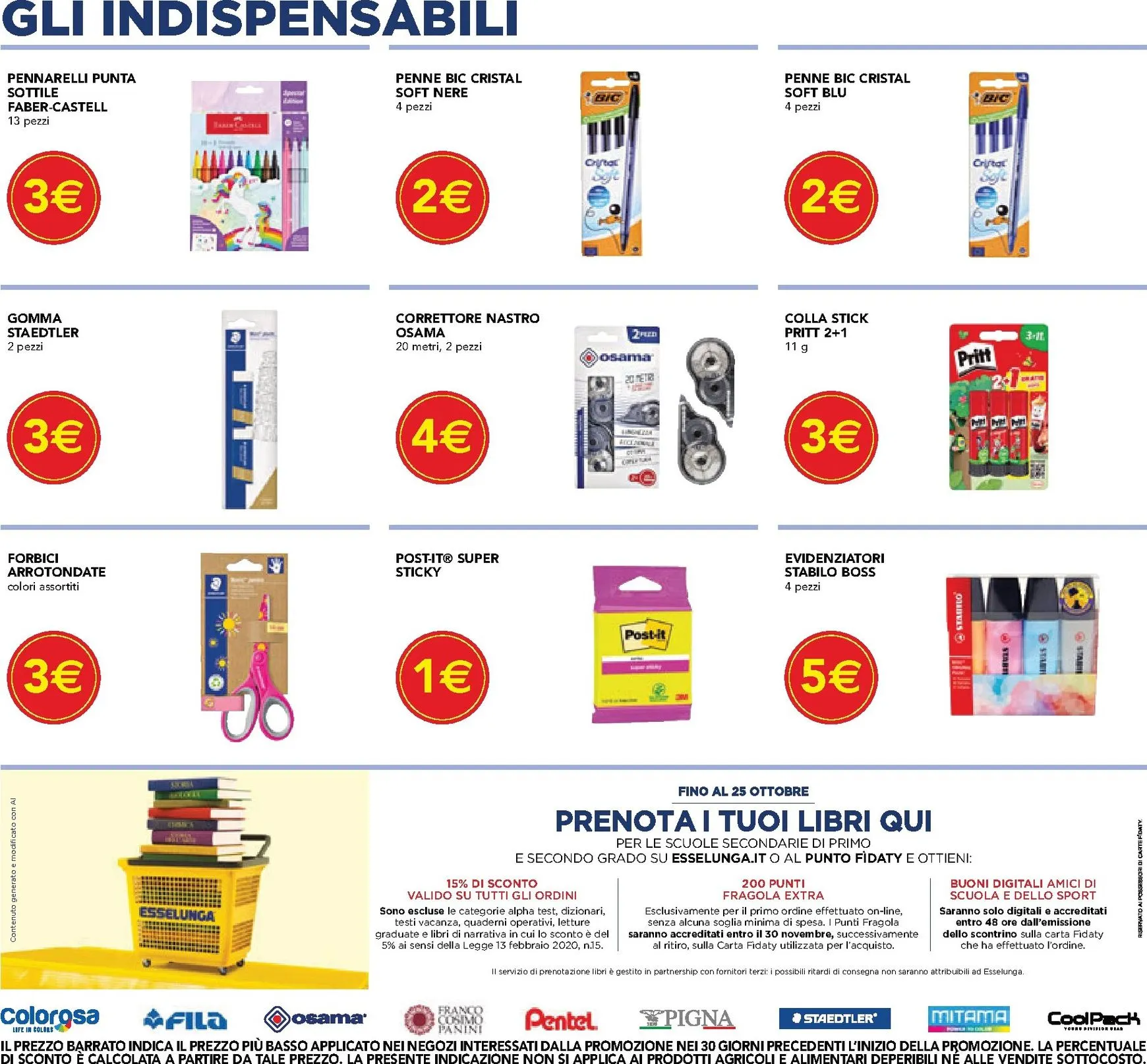 Volantino attuale di Esselunga - Scuola e Colazione valido dal lunedì 24/08/2026 al mercoledì 09/09/2026 da 24 agosto a 9 settembre di 2026 - Pagina del volantino 3