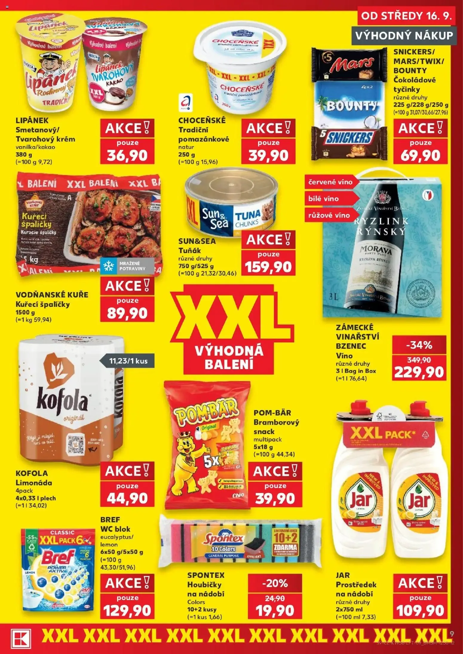 Kaufland Leták: XTRA 2x více bodů za středeční nákup - 16. září 22. září 2026 - Page 9