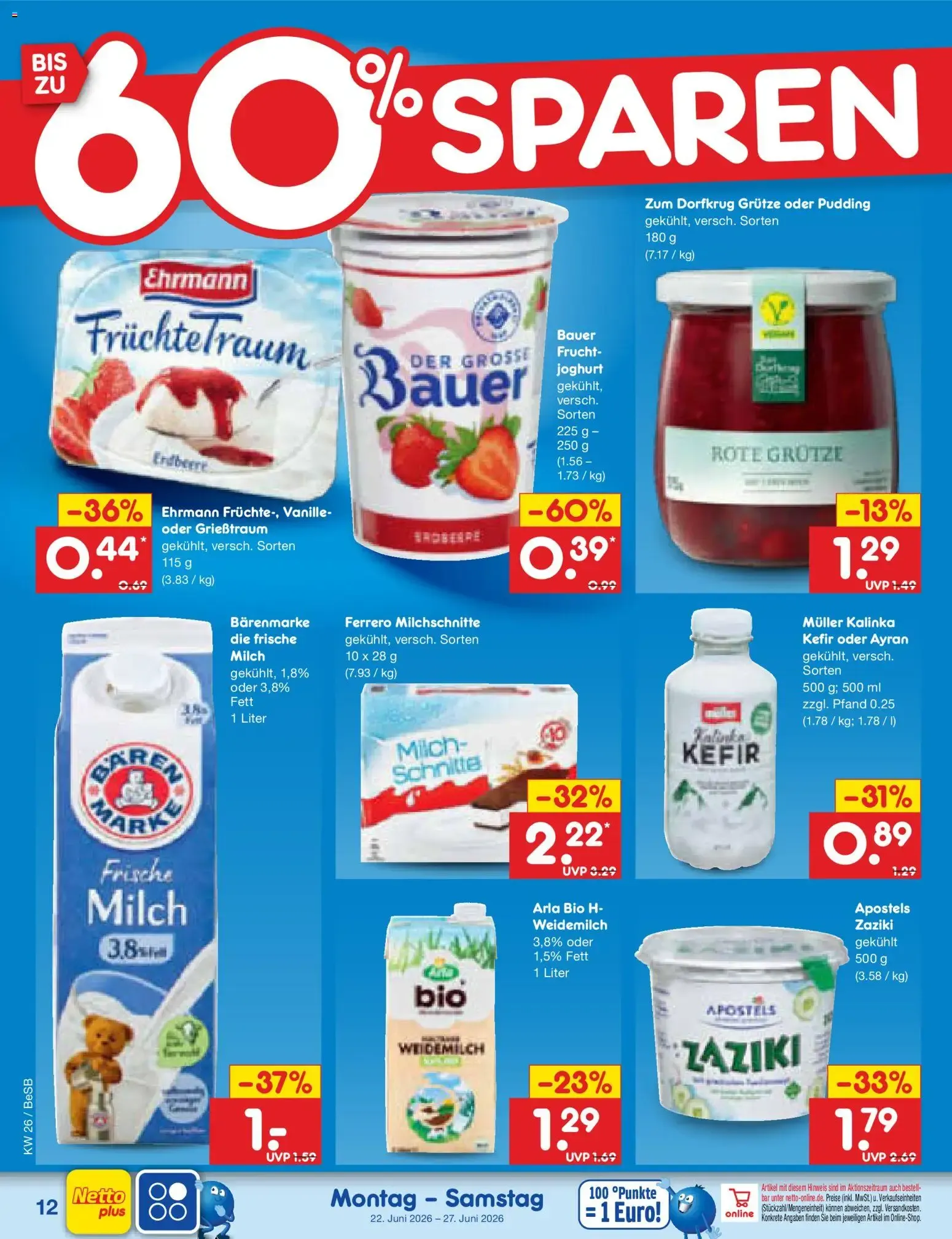 Netto Marken-Discount Prospekt (ab 22.06.2026) » Angebote von 22. Juni bis 27. Juni 2026 - Prospekt seite 14