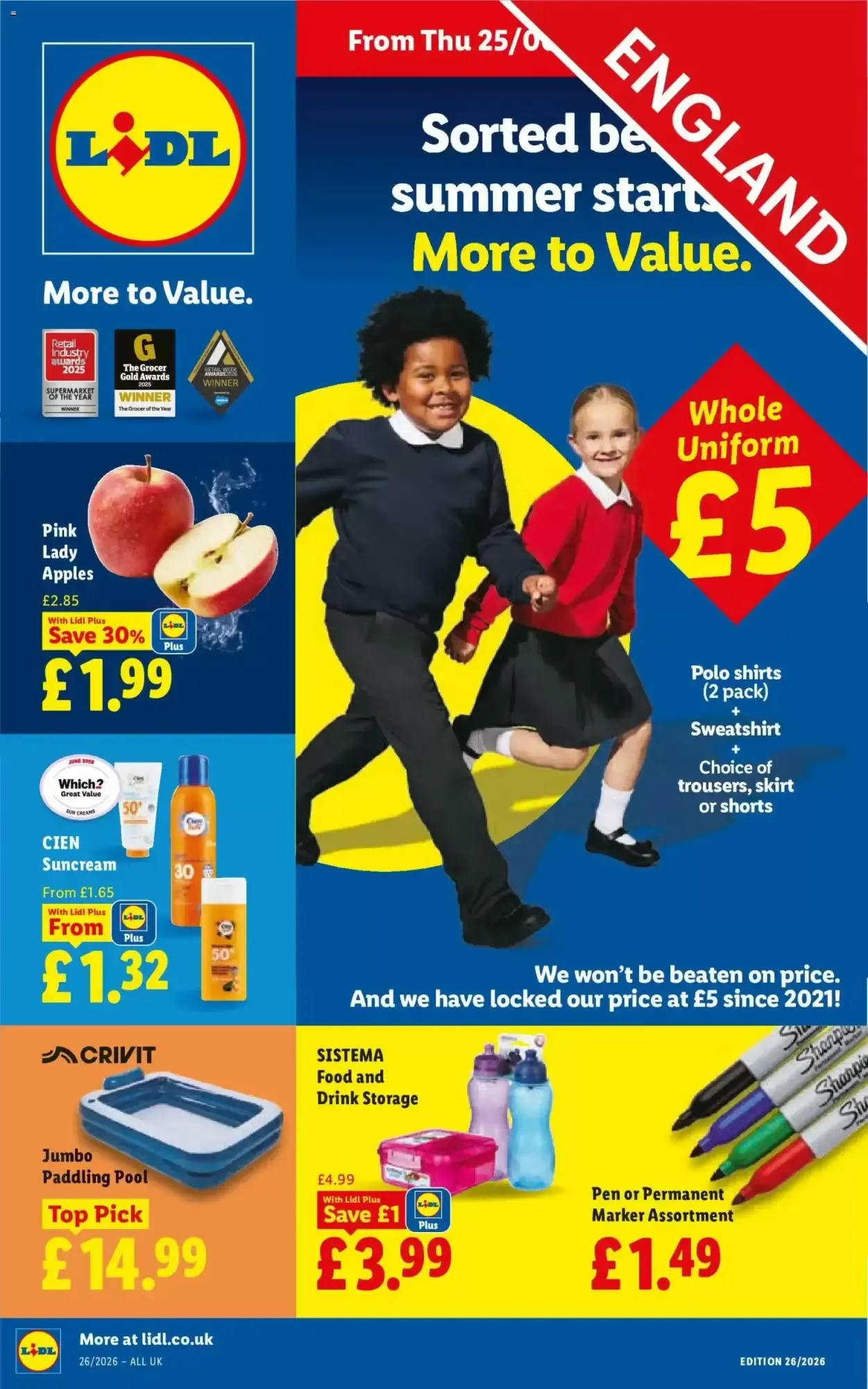 Lidl leaflet week 26 from 25 June to 1 July 2026 - Catalogue Page 1