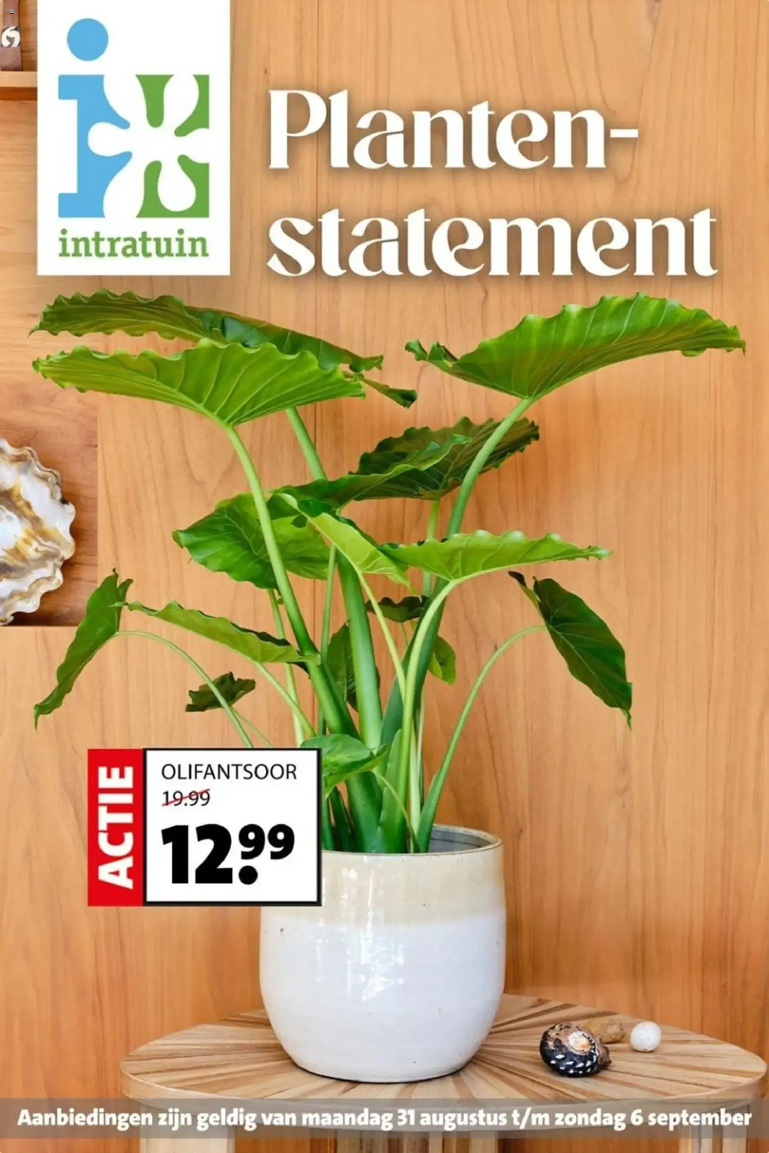 Planten-statement van 31 augustus tot 6 september 2026 - Folder pagina 1