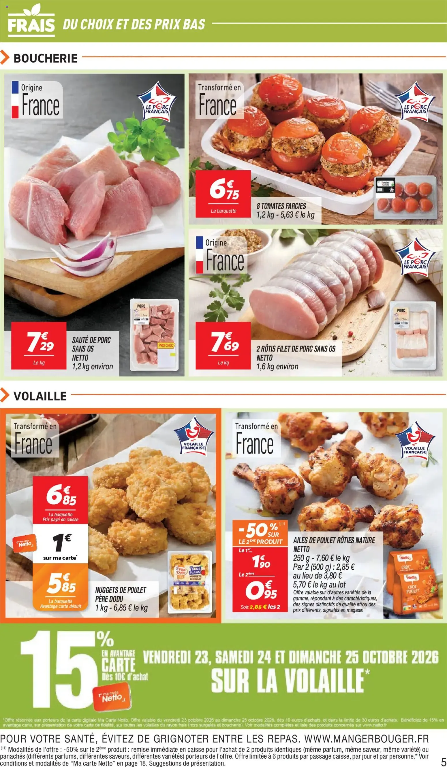 Netto: 100% Reembolso en todas las confiterías Netto du 20 octobre au 26 octobre 2026 - Catalogue page 5