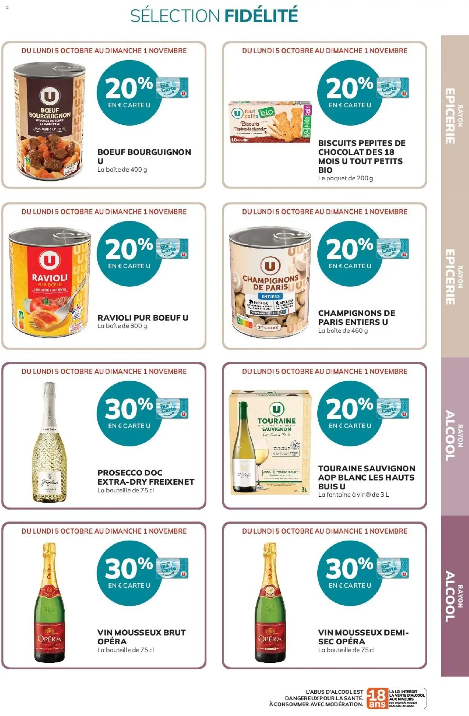 20% reversés sur votre Carte U du 5 octobre au 1 novembre 2026 - Catalogue page 13