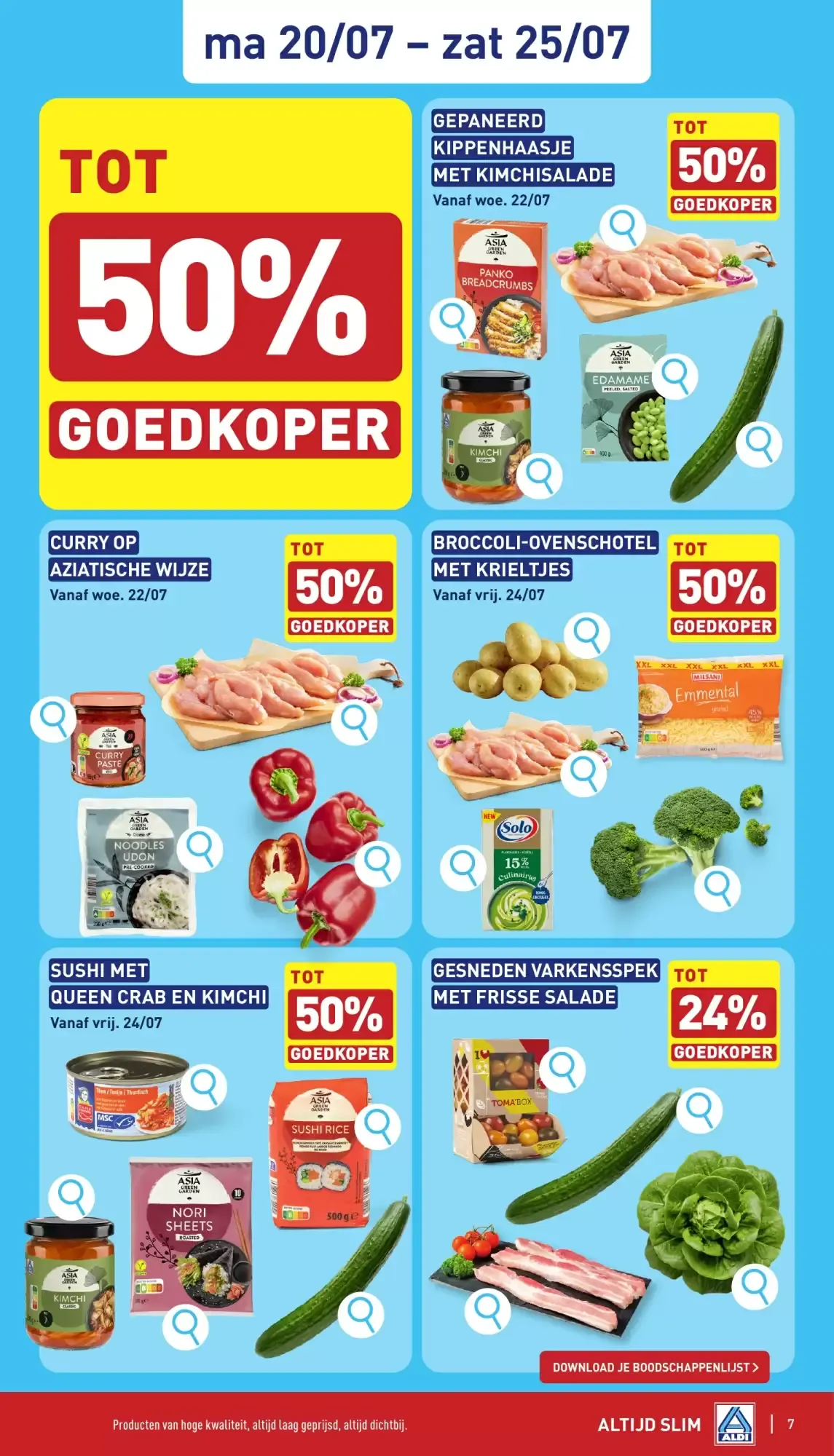 Aldi folder van 20/07 t.e.m. 25/07 van 20 juli tot 25 juli 2026 - folder pagina 7