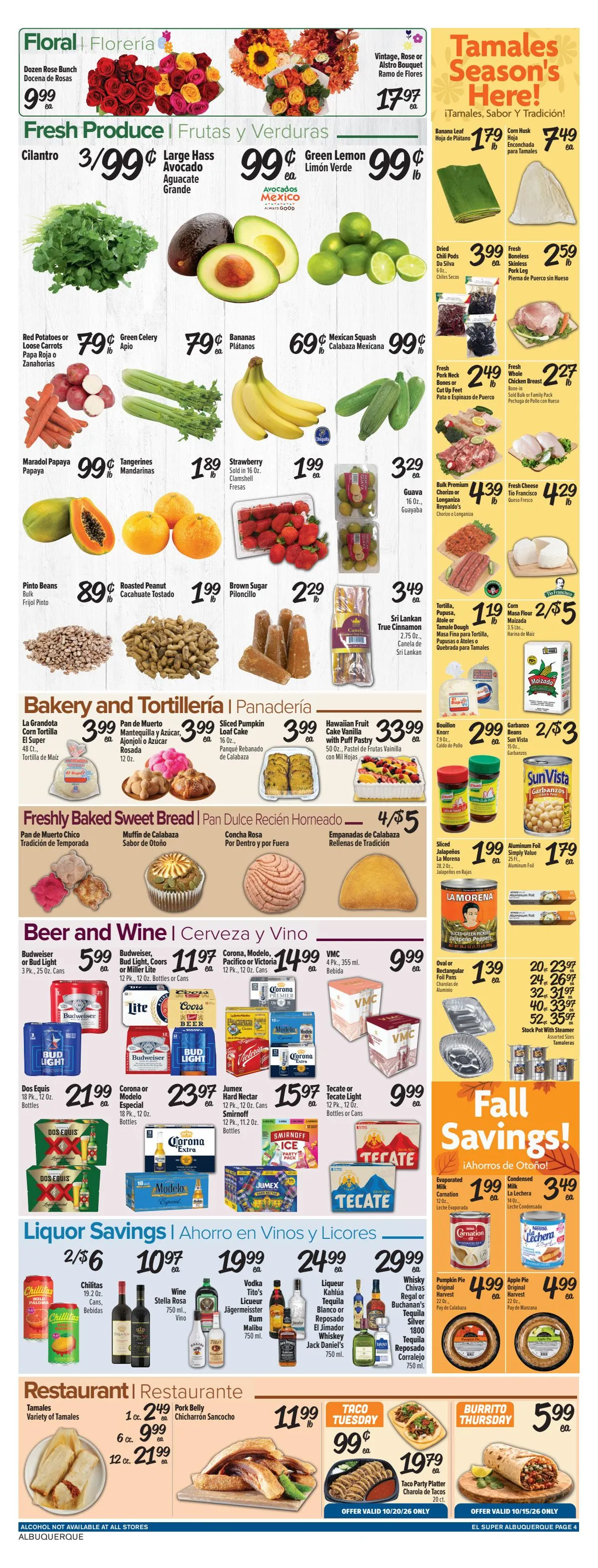 Weekly ad Current El Super leaflet valid from Wednesday 10/14/2026 to Tuesday 10/20/2026 from October 14 to October 20 2026 - Page 4