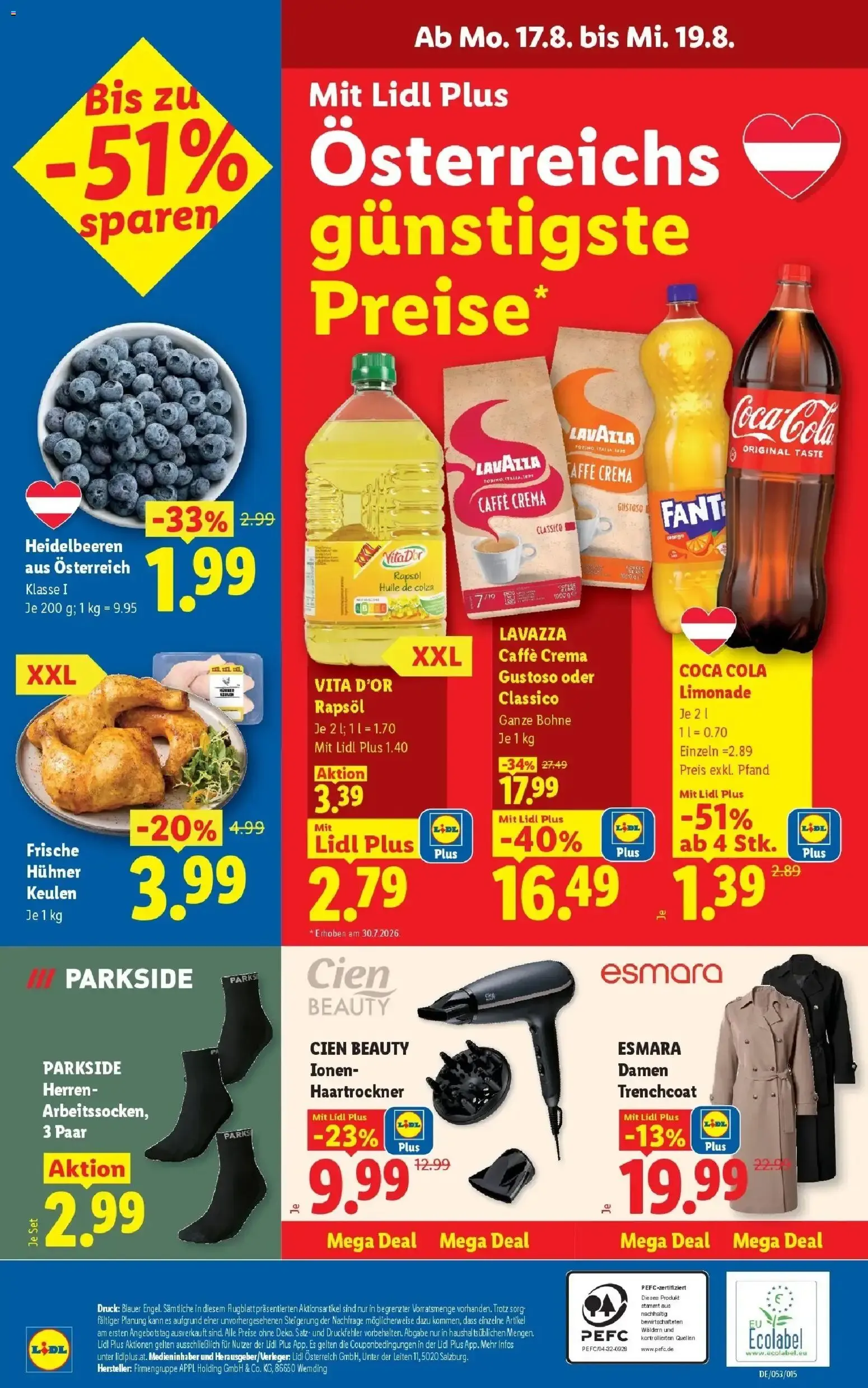 Lidl Plus Österreichs günstigste Preise von 13. August bis 14. August 2026 - Flugblätt seite 29