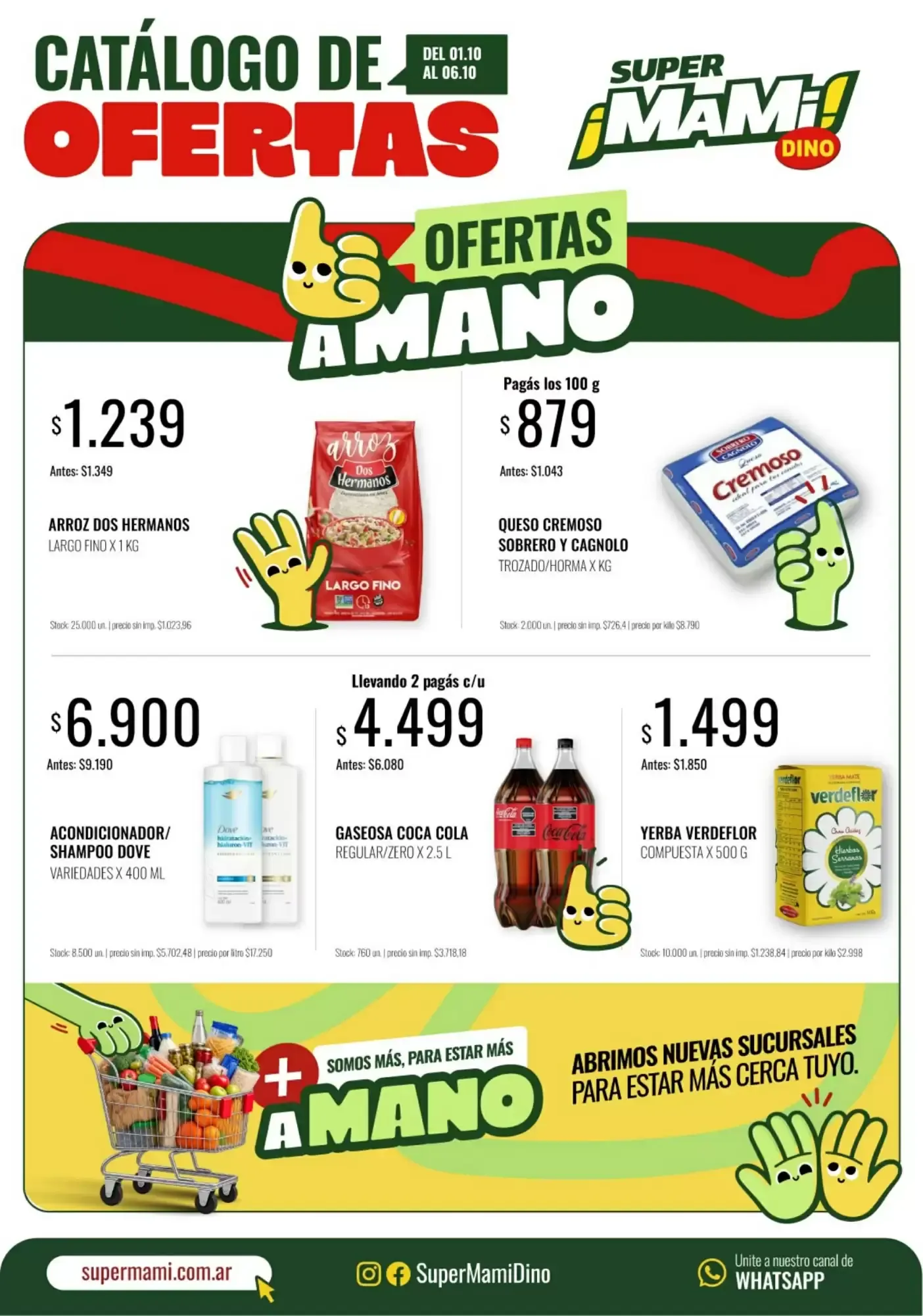 Ofertas de Catálogo de Ofertas Super Mami Dino 1 de octubre al 6 de octubre 2026 - Página 1 del catálogo