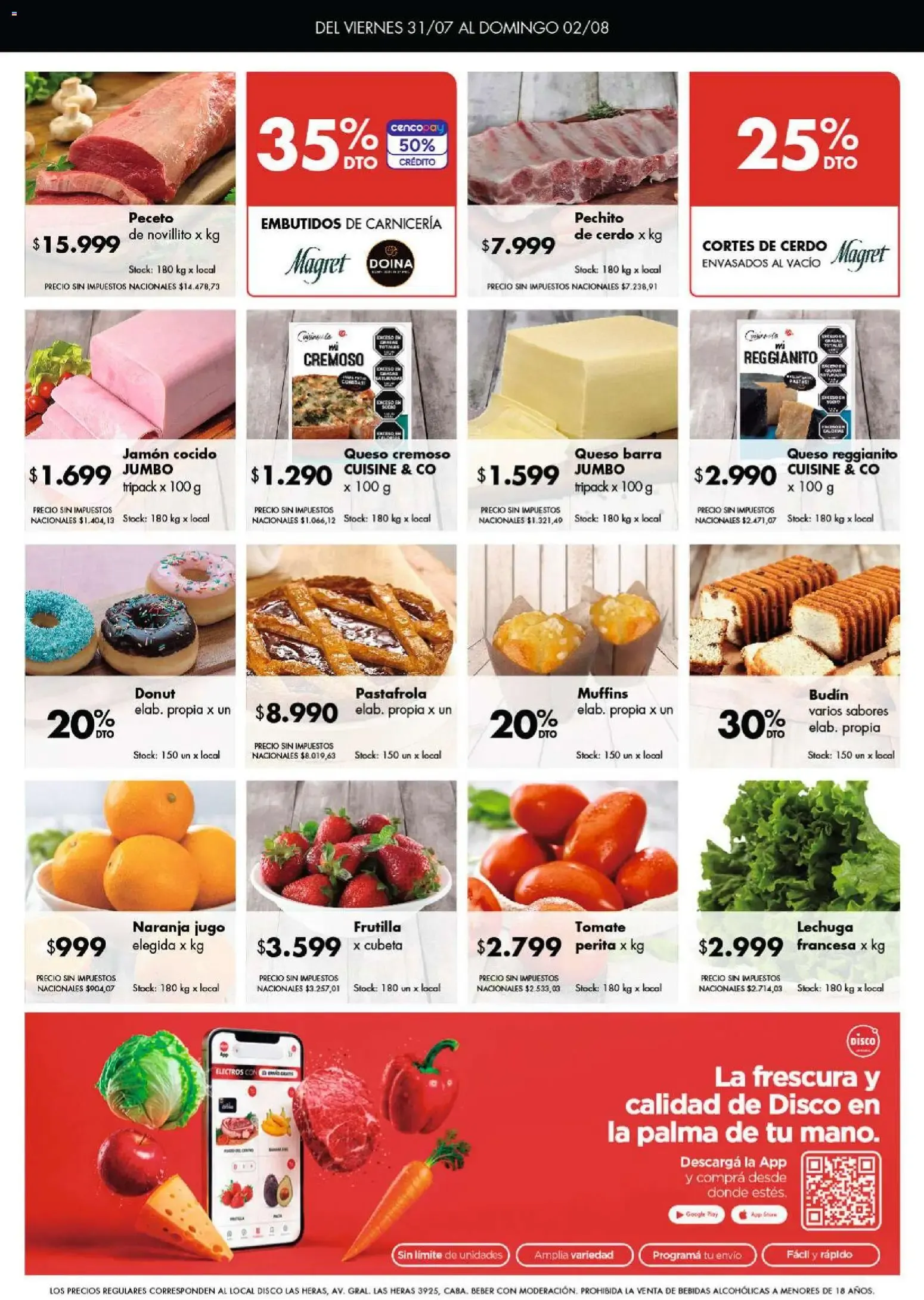 Ofertas de Disco - Ofertas | Córdoba del 30/07/2026 - 02/08/2026 31 de julio al 2 de agosto 2026 - Página 8 del catálogo