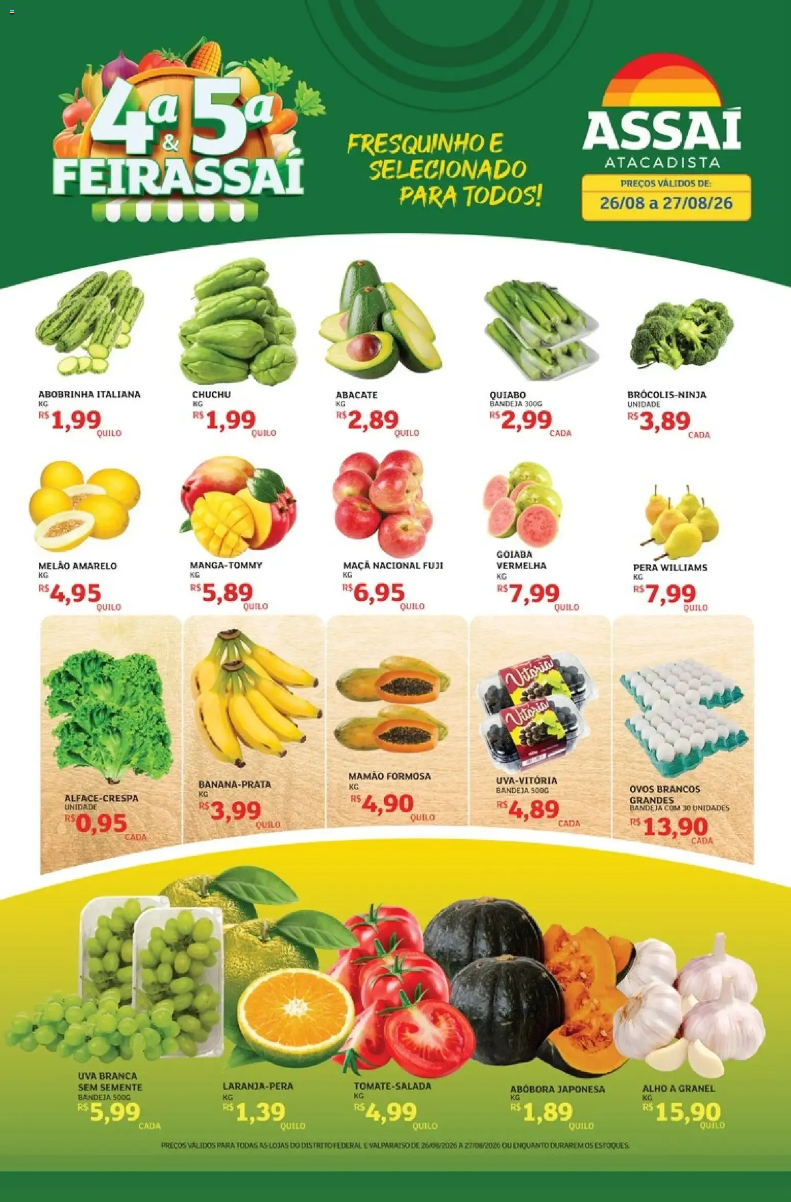 Encarte de Assaí Atacadista ofertas - DF de 26/08/2026 | Promoções Online 26 de agosto até 27 de agosto 2026 - Pagina 1