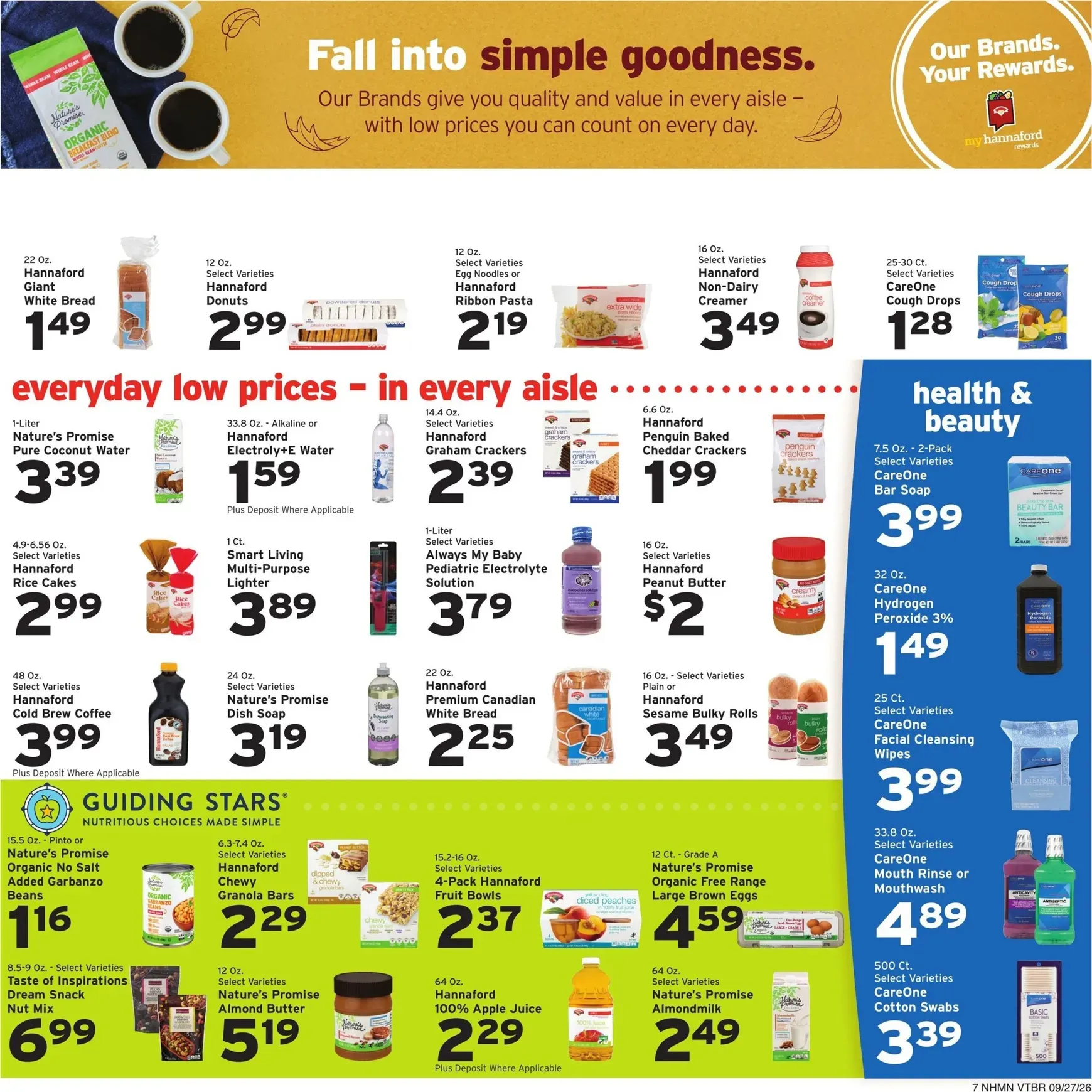 Weekly promotion Fall into savings with Our Brands. spanning from September 27 to October 3 2026 - Page 7 for Catalogue 365