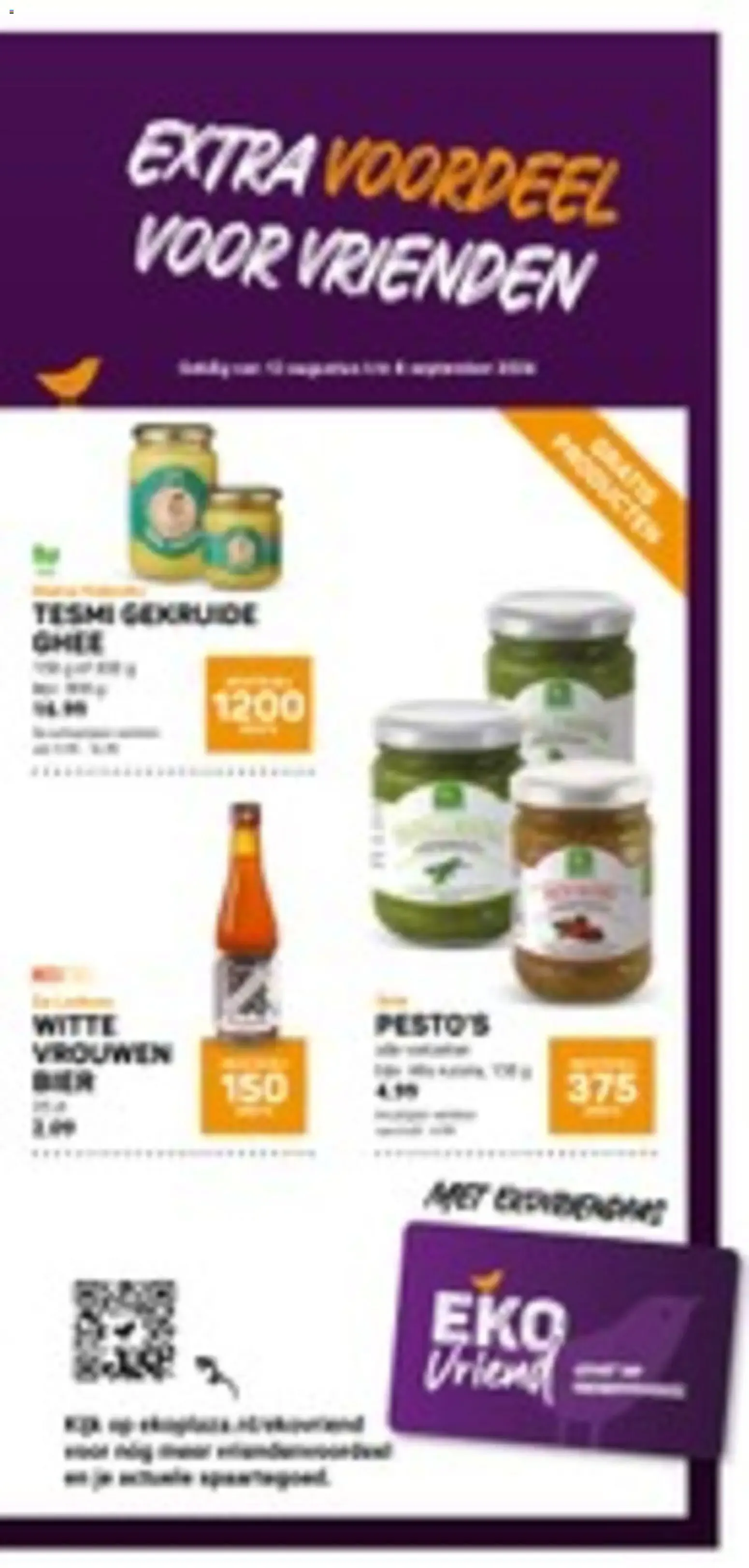 Ekoplaza: Proef Maar Prijswkeken - Pastas de frutos secos 2+1 gratis van 2 september tot 8 september 2026 - Folder pagina 17