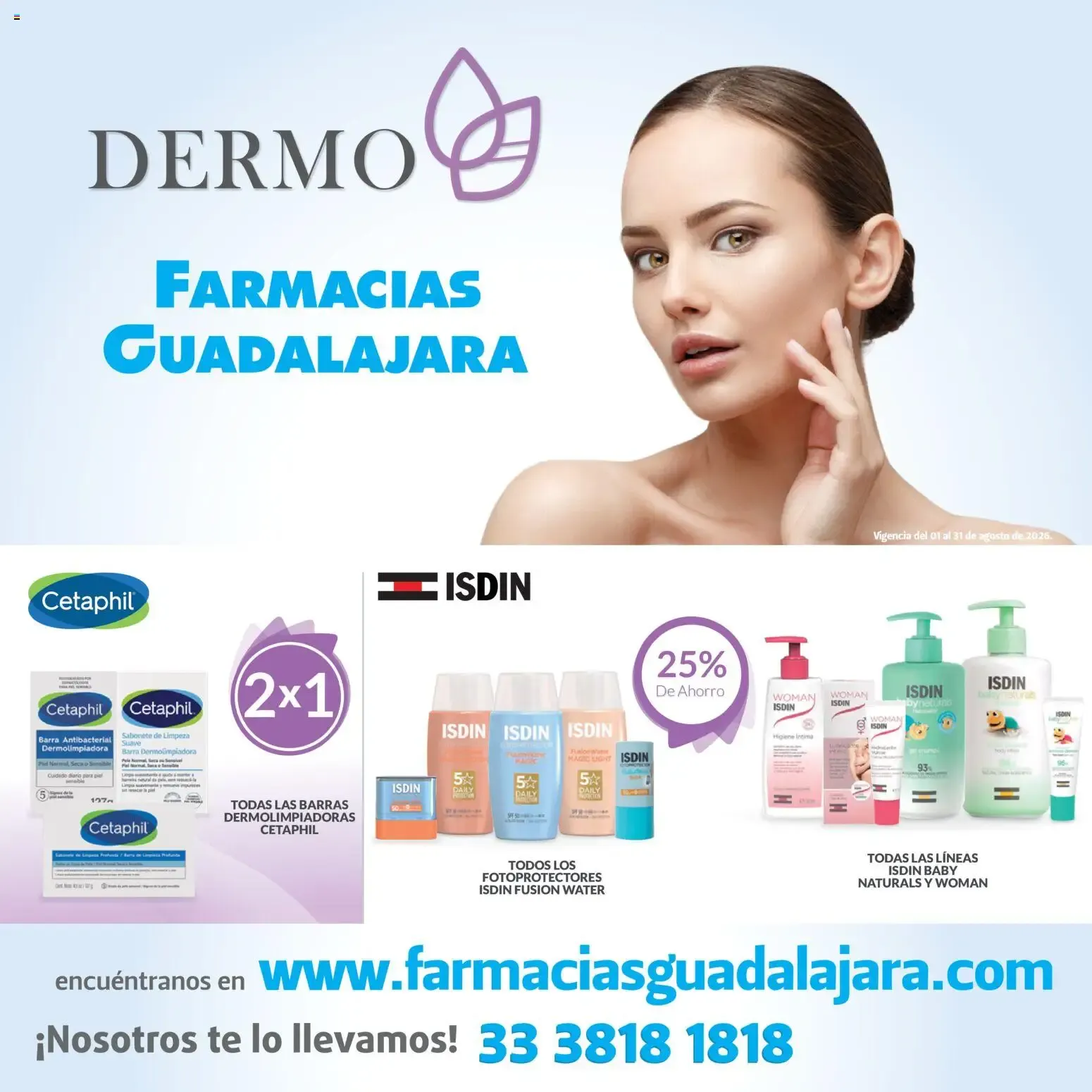 Catálogo de Farmacia Guadalajara catálogo Dermo (01/08/2026 - 31/08/2026) - catálogo en línea 1 de agosto al 31 de agosto 2026 - Pagina 1