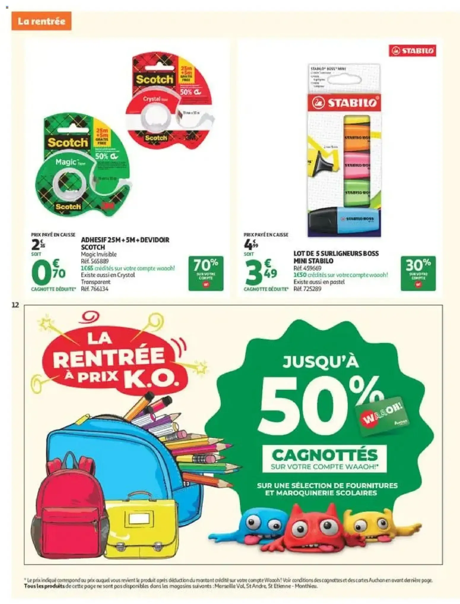 Auchan Rentrée scolaire hypers à partir du 25/08/2026 - promo en ligne du 25 août au 6 septembre 2026 - Catalogue page 14
