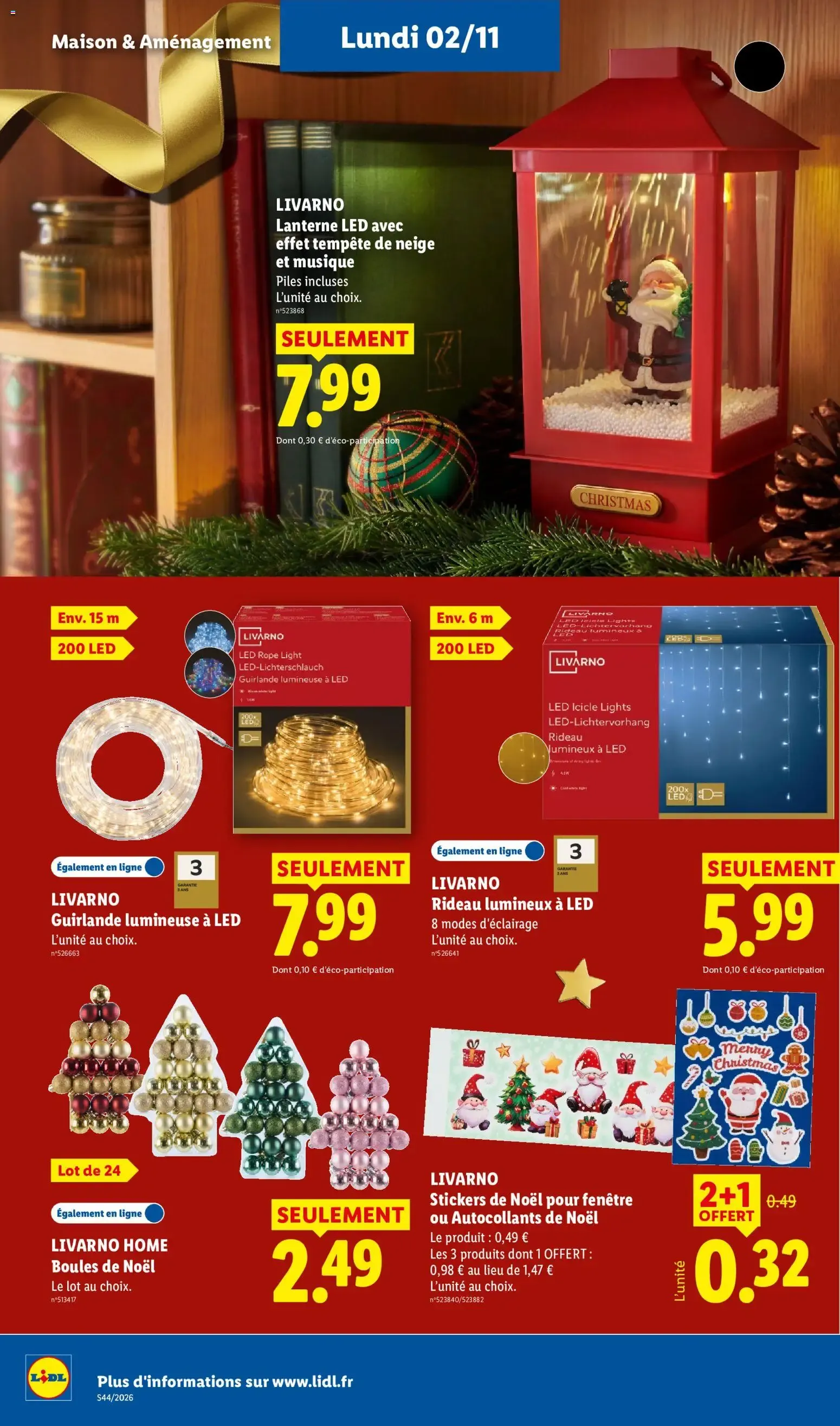 LIDL: Faites briller les fêtes à prix minis ! du 29 octobre au 4 novembre 2026 - Catalogue page 57