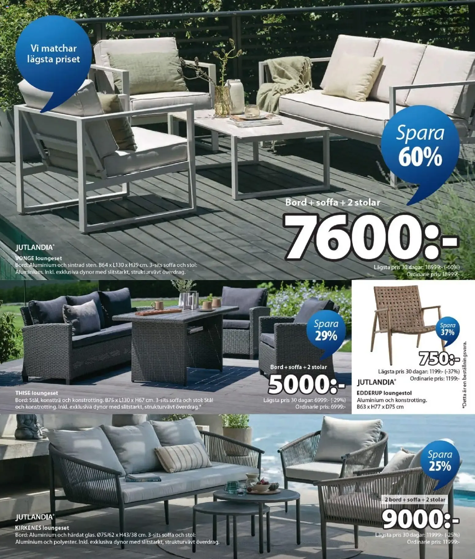 JYSK REA: Spara hasta 70% från 29 juni till 26 juli 2026 - Reklamblad sidor 5