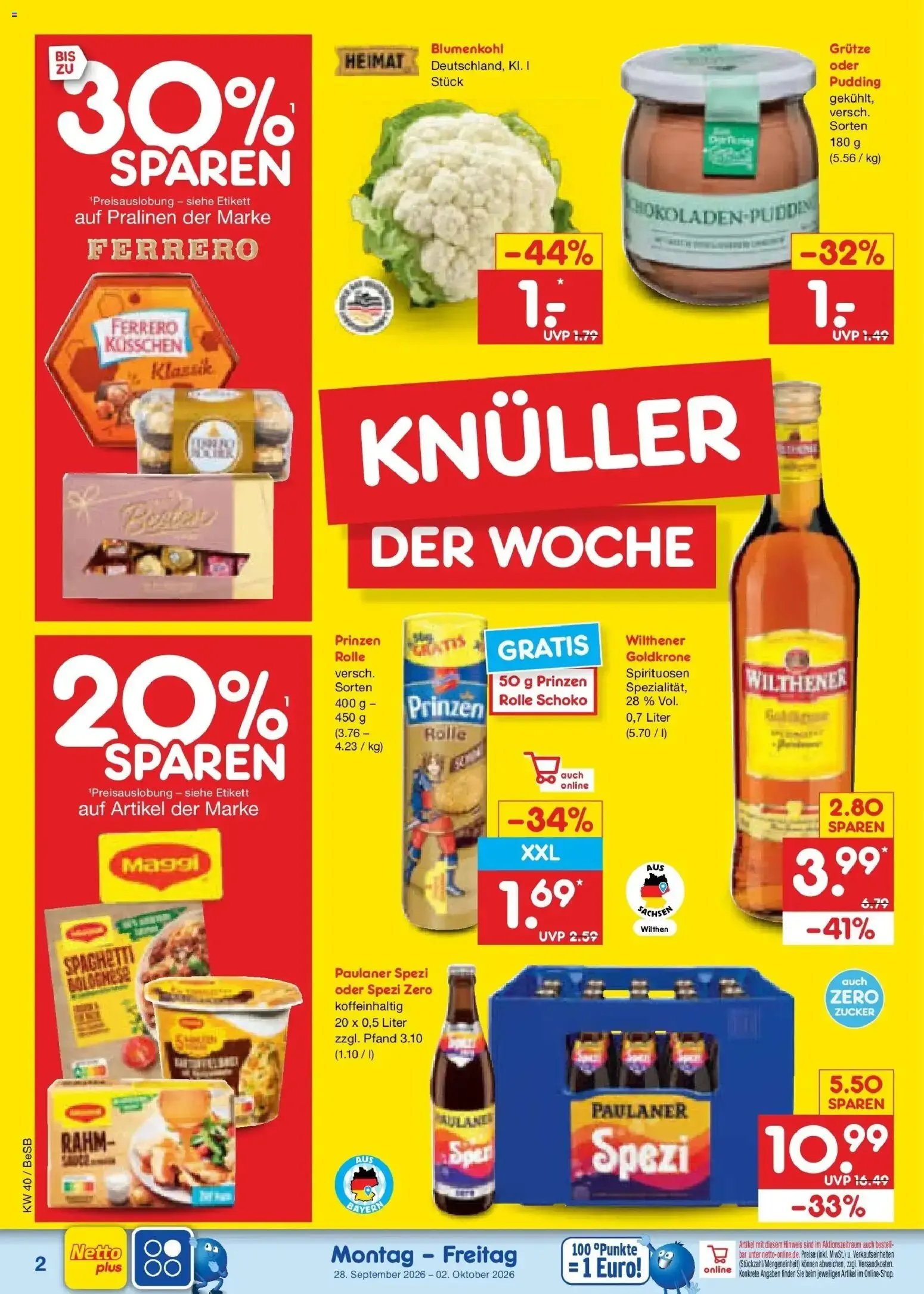 Netto Marken-Discount Prospekt Kremmen (ab 28.09.2026) » Angebote von 28. September bis 2. Oktober 2026 - Prospekt seite 2