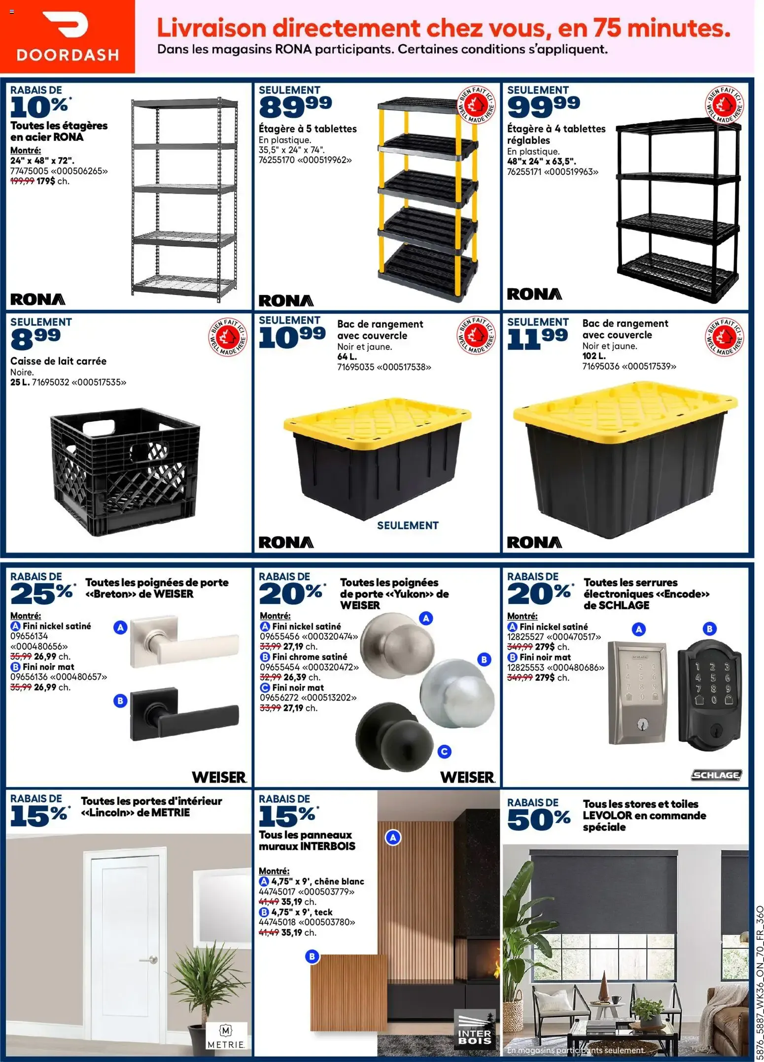Rona circulaire from Oct 1, 2026 > weekly specials & deals from October 1 to October 14 2026 - flyer page 14