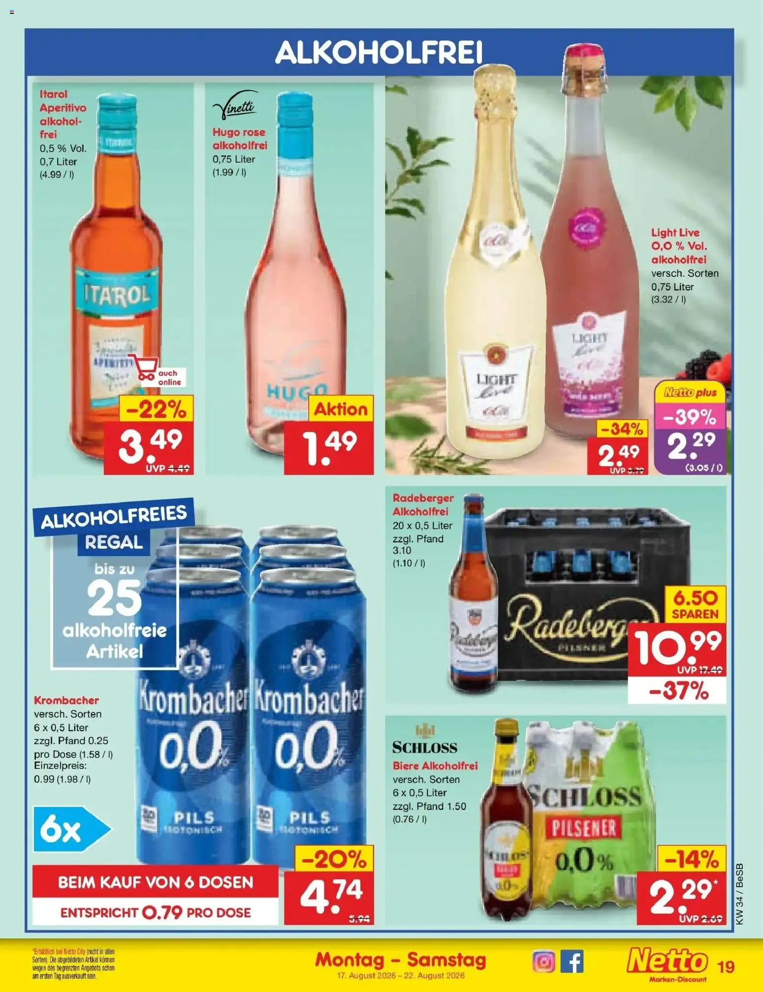 Netto Marken-Discount Prospekt Kremmen (ab 17.08.2026) » Angebote von 17. August bis 22. August 2026 - Prospekt seite 25