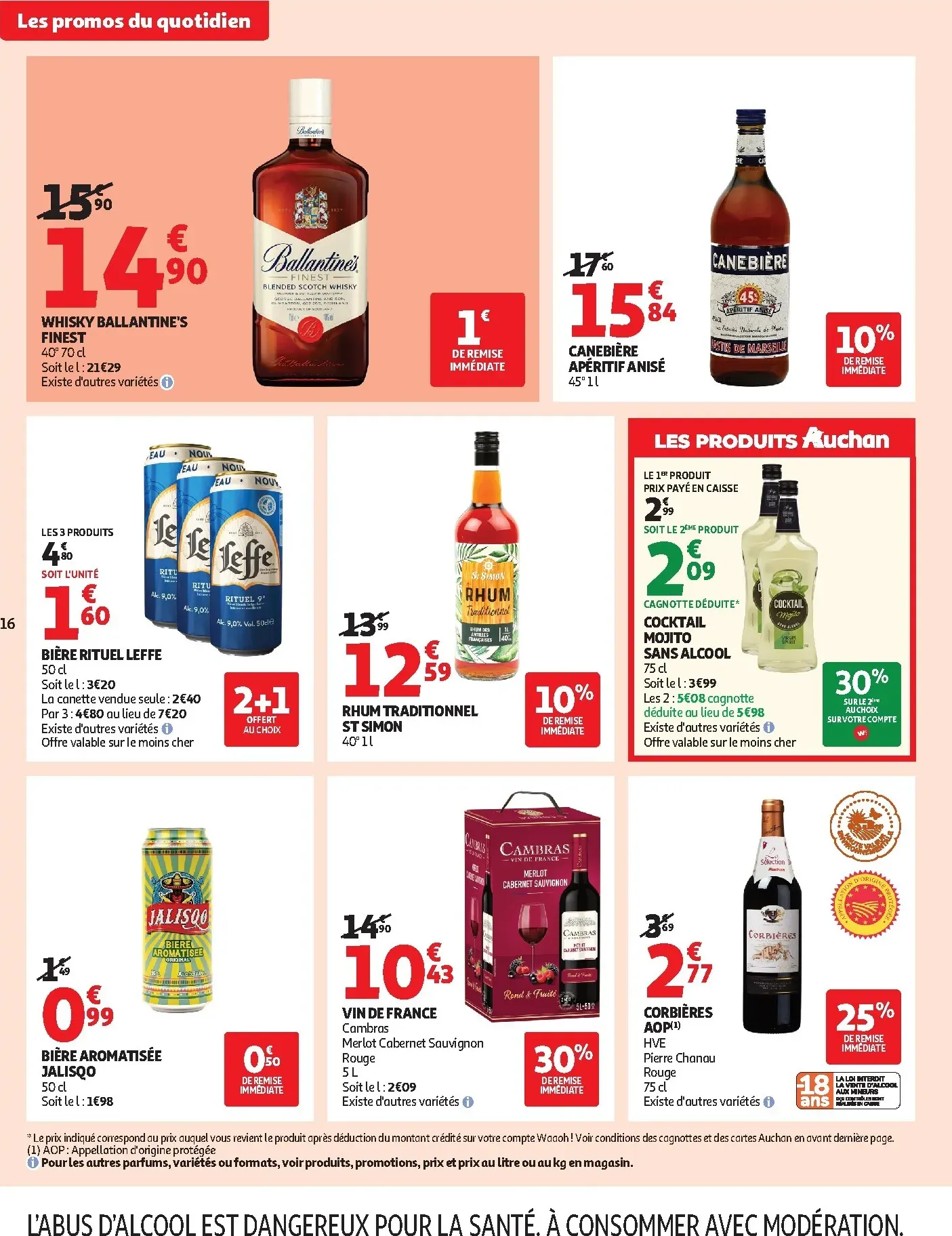Current Auchan Supermarché leaflet valid from du mardi 20/10/2026 to du samedi 24/10/2026 du 20 octobre au 24 octobre 2026 - Catalogue page 16