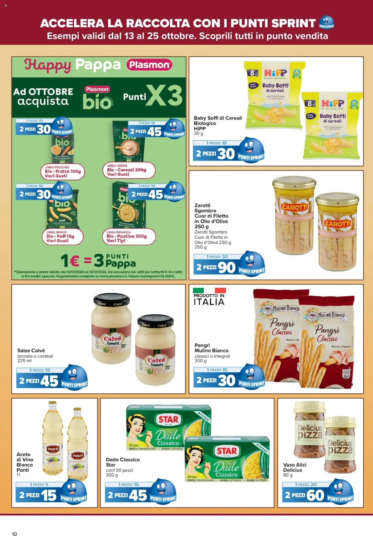 Carrefour Iper - La tua carta SpesAmica Payback vola con i Punti Sprint da 13 ottobre a 25 ottobre di 2026 - Pagina del volantino 10