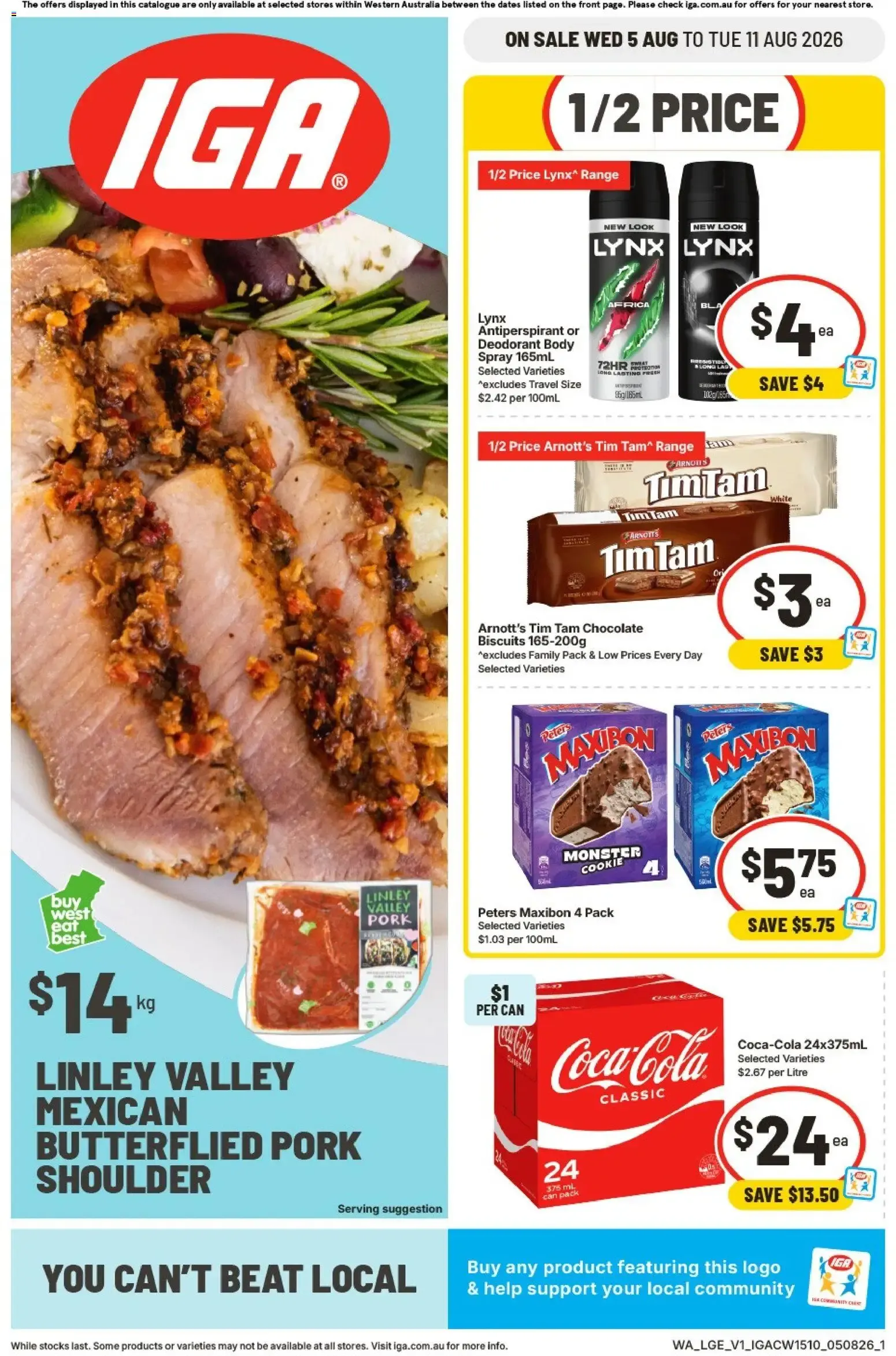 IGA catalogue valid from 05/08/2026 > Online Australia - Catalogue valid from 5 August to 11 August 2026 - page 1