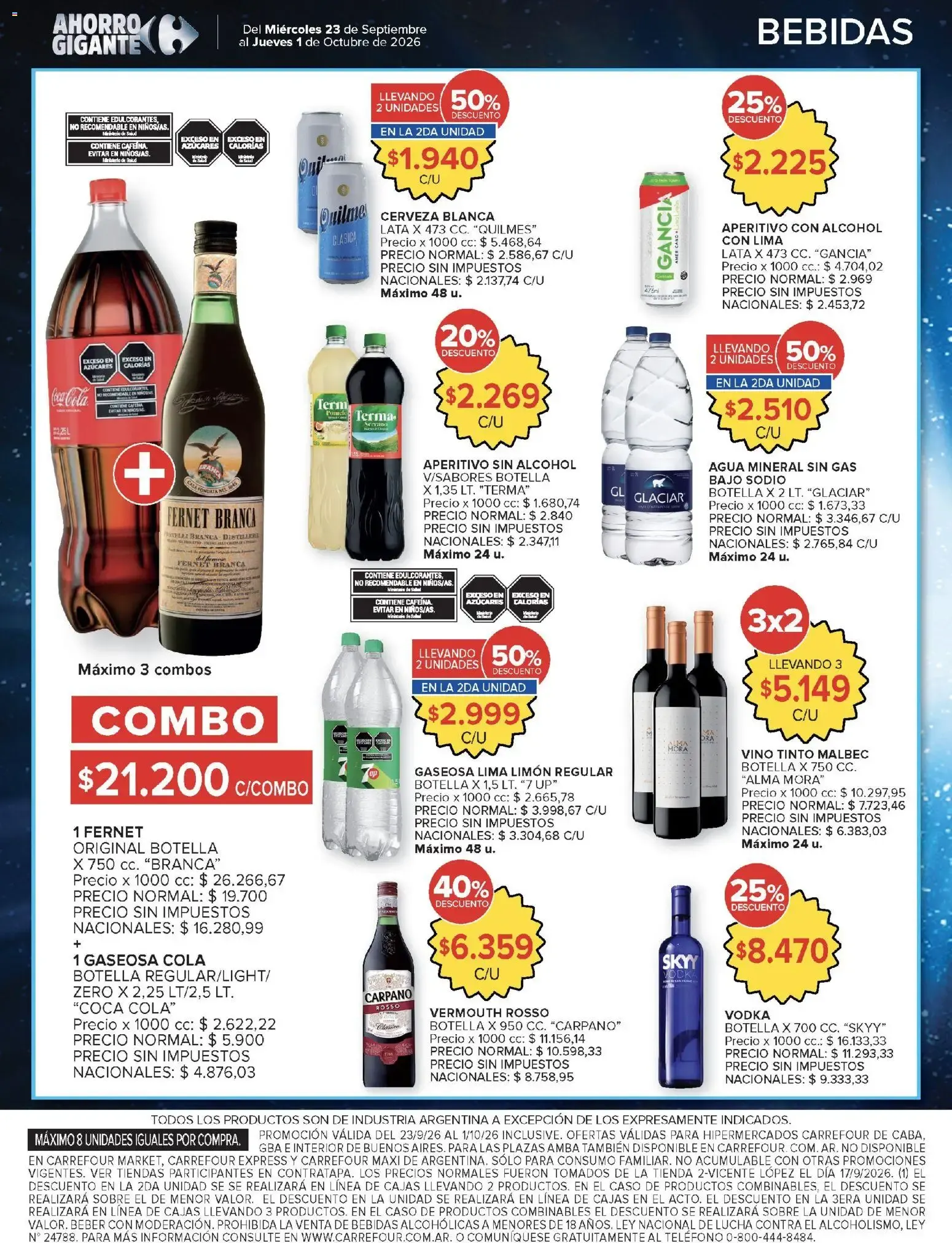 Ofertas de Carrefour - Carrefour Hiper Ofertas || del 23/09/2026 - 02/10/2026 || Promociones 23 de septiembre al 1 de octubre 2026 - Página 12 del catálogo