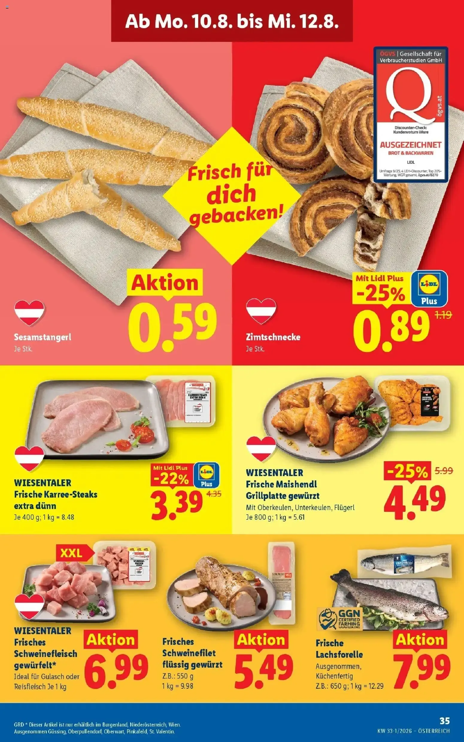Lidl Plus: Österreichs günstigste Preise von 6. August bis 8. August 2026 - Flugblätt seite 41
