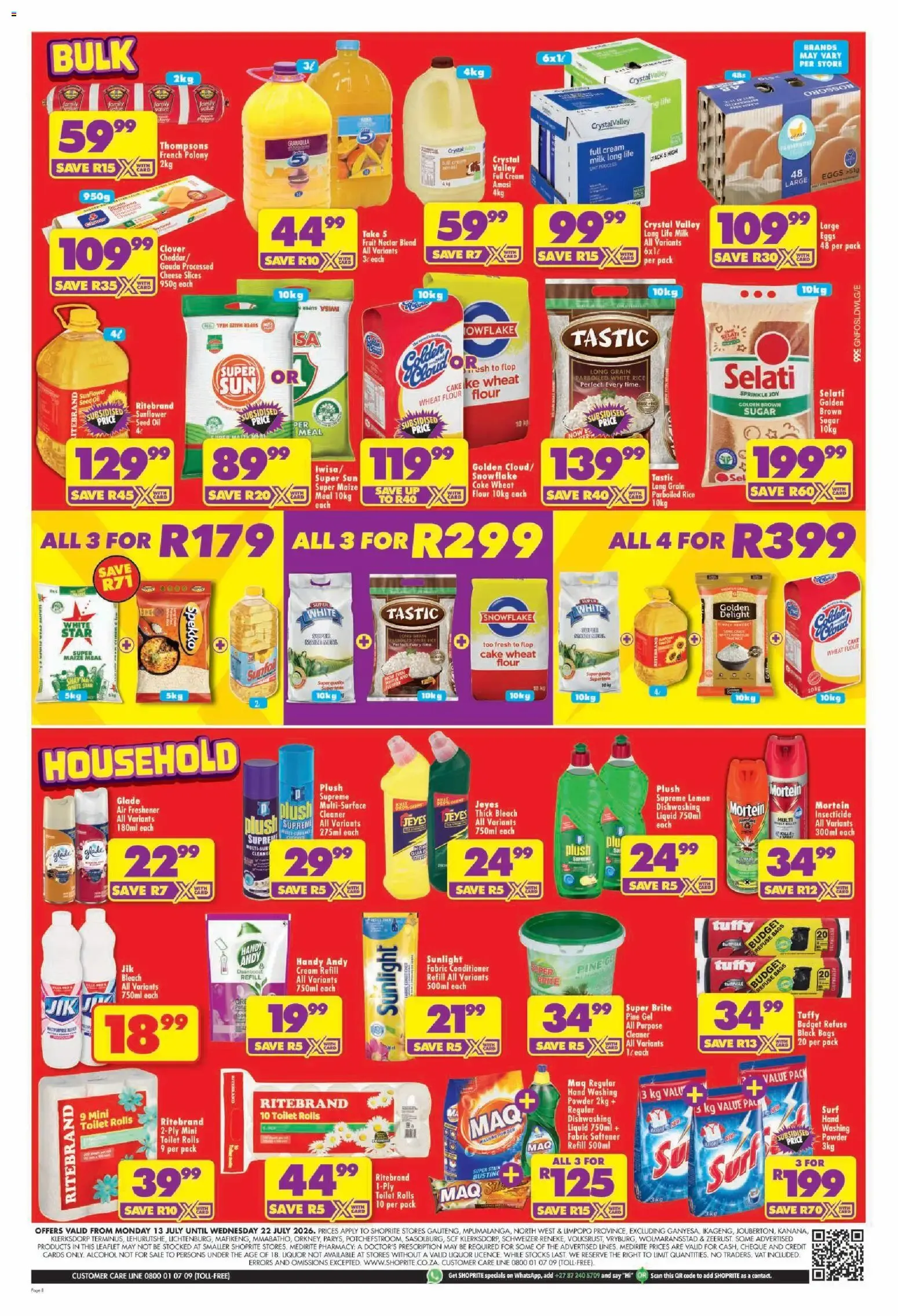 Shoprite - Gauteng - Low Price Lowduuuma (13/07/2026 - 22/07/2026) → Online Catalogue from 13 July to 22 July 2026 - Catalogue Page 8