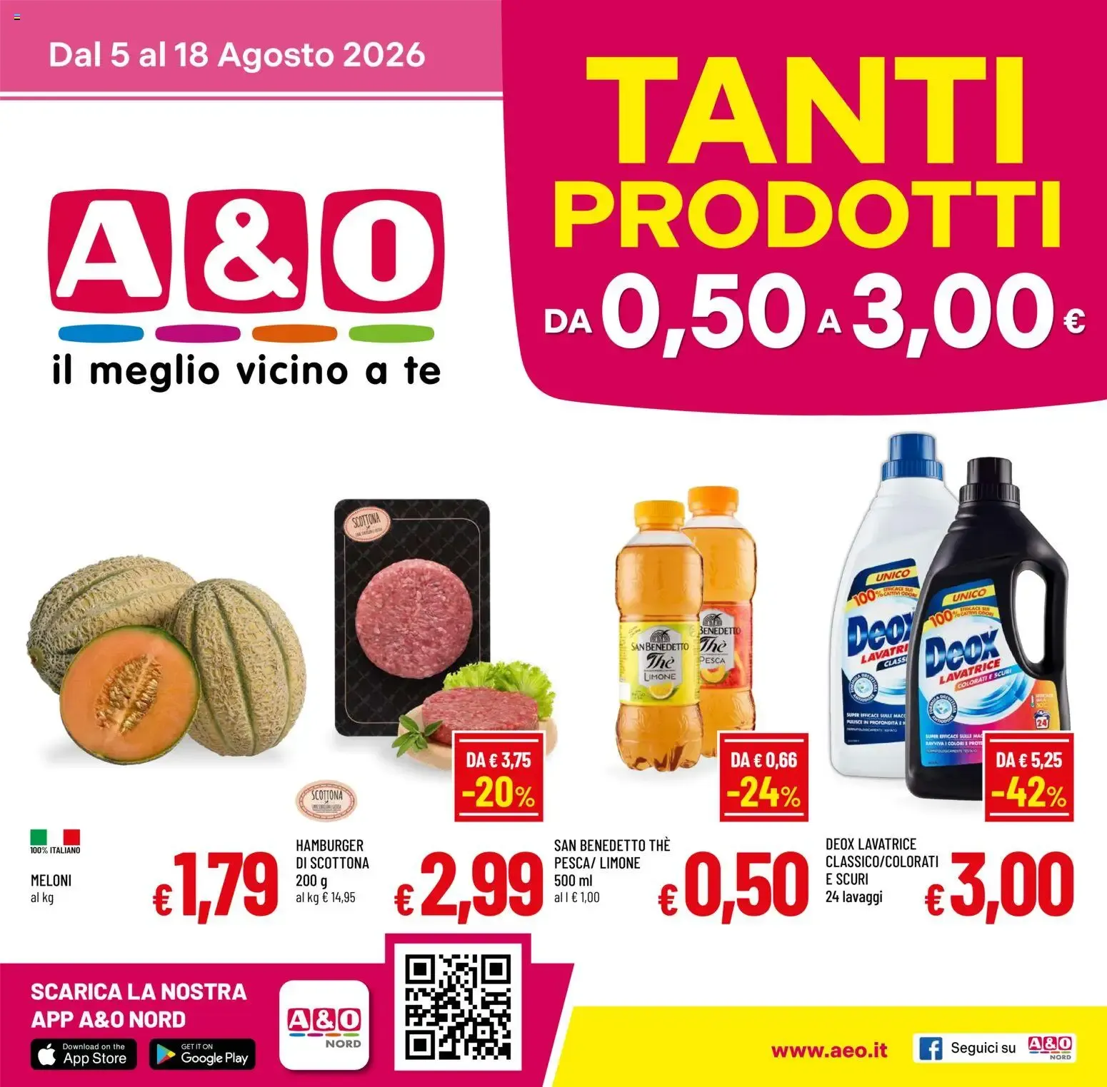 A&O volantino dal 05/08/2026 - online Offerte da 5 agosto a 18 agosto di 2026 - Pagina del volantino 1